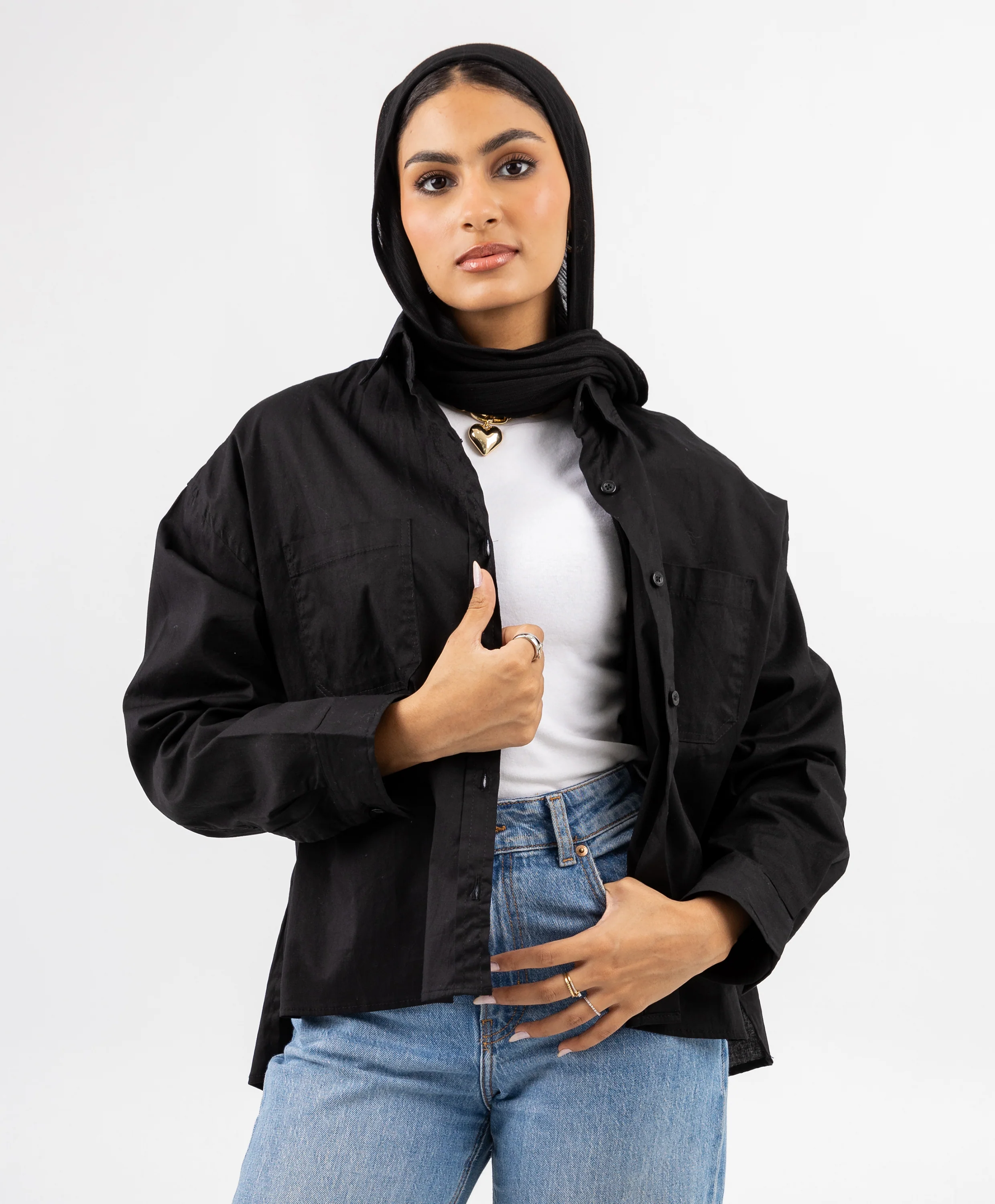 Basic Short Poplin Shirt - Image 6