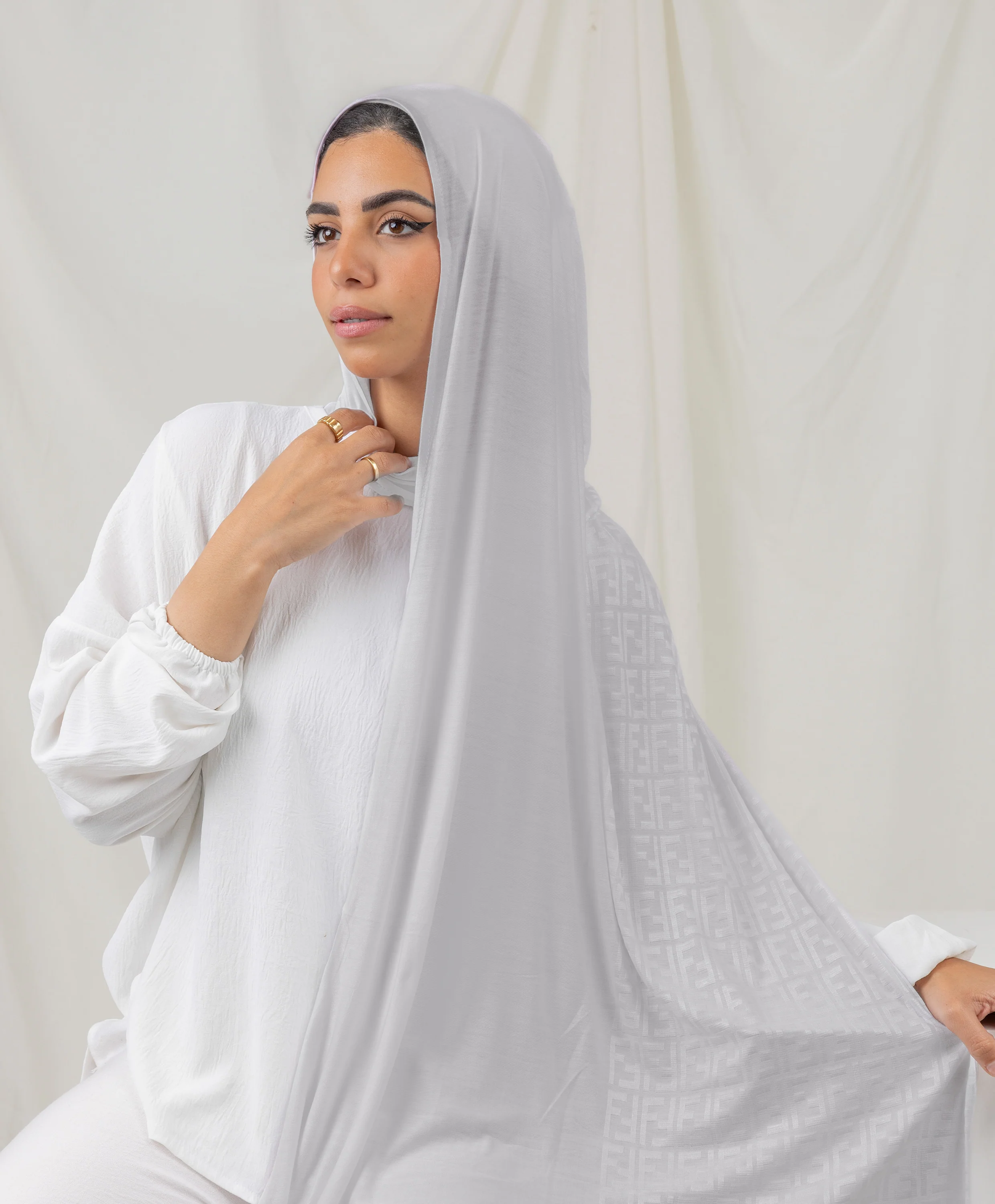 Plain F Lycra Scarf - Image 16