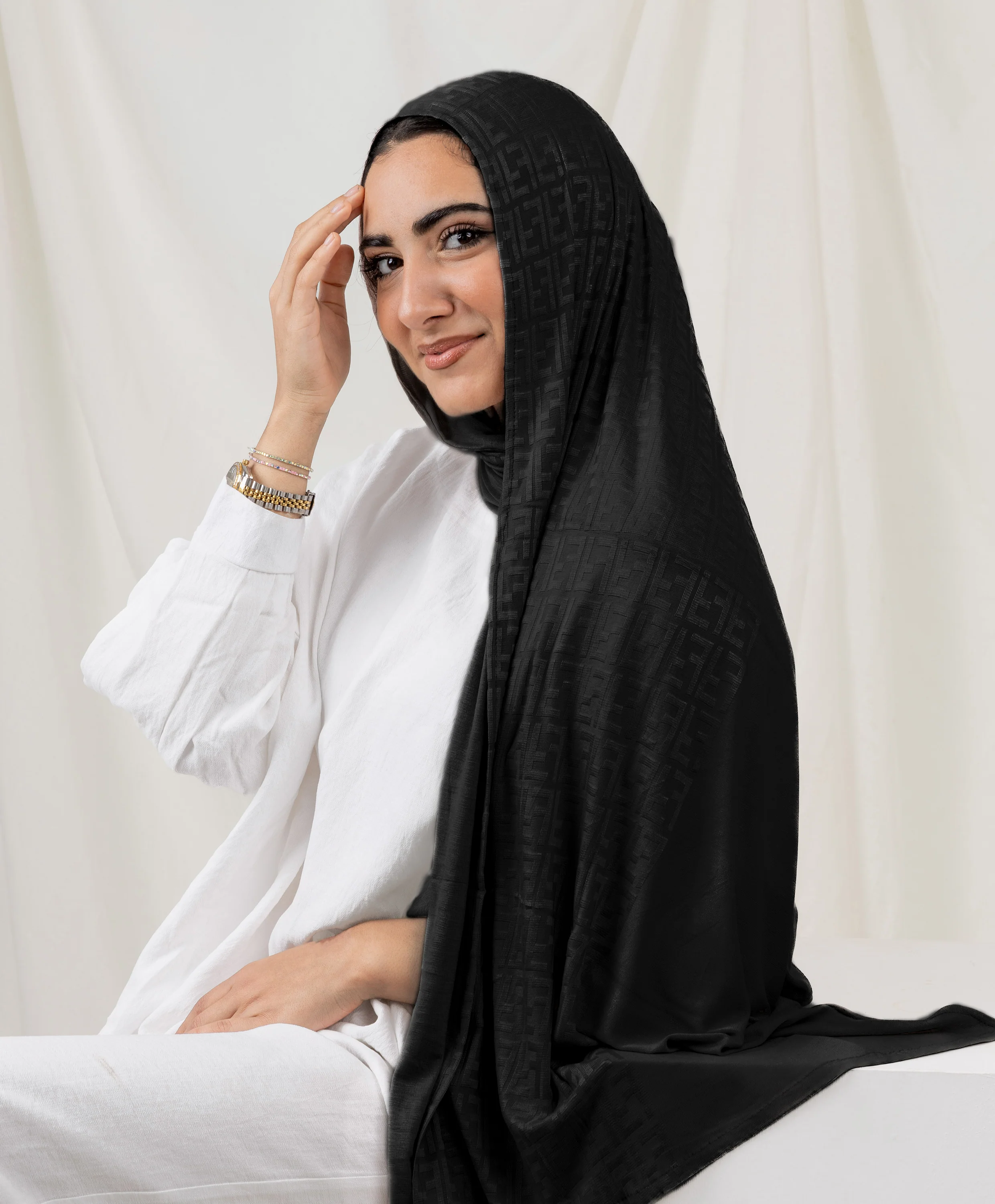 Plain F Lycra Scarf - Image 20