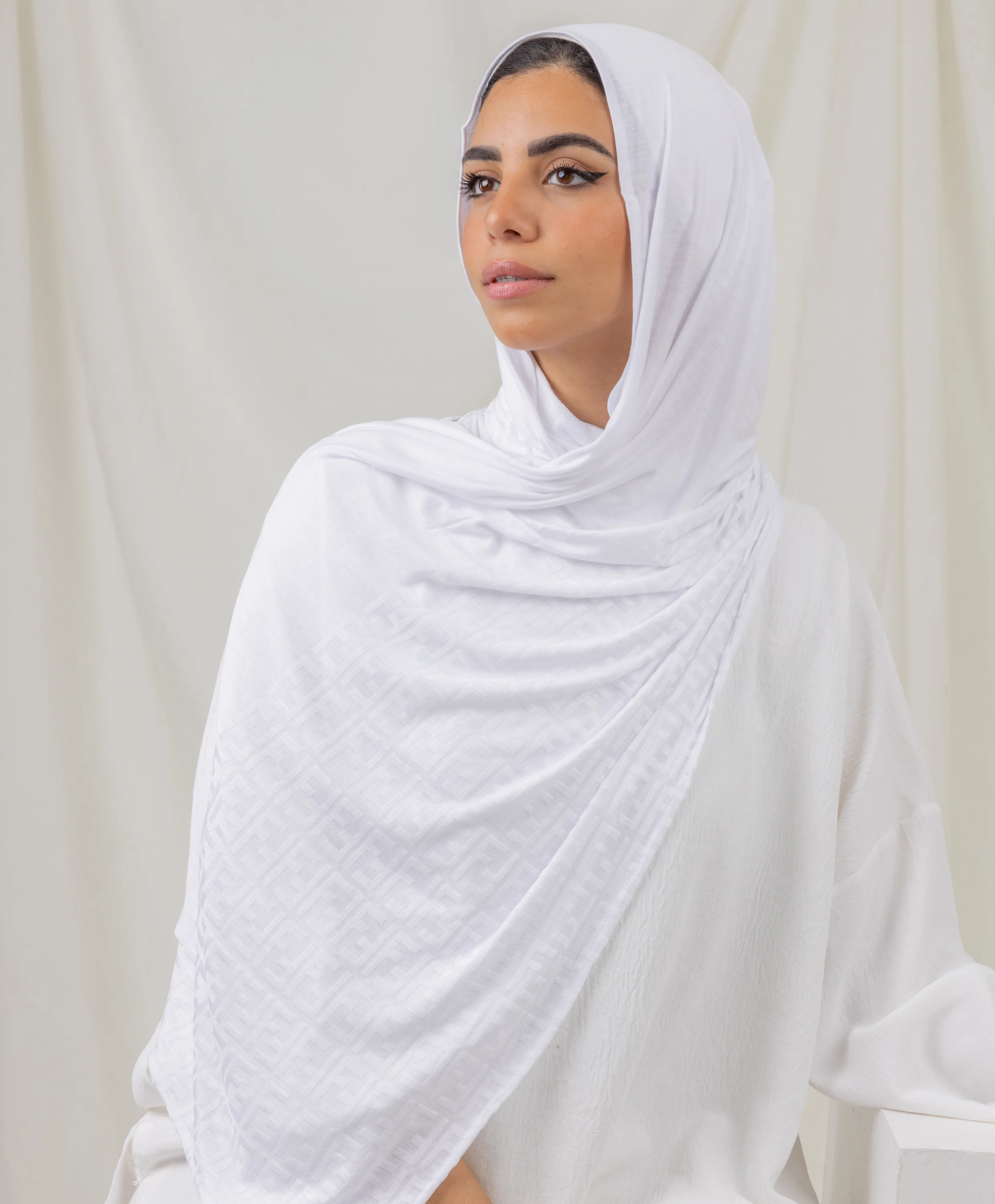 Plain F Lycra Scarf - Image 3