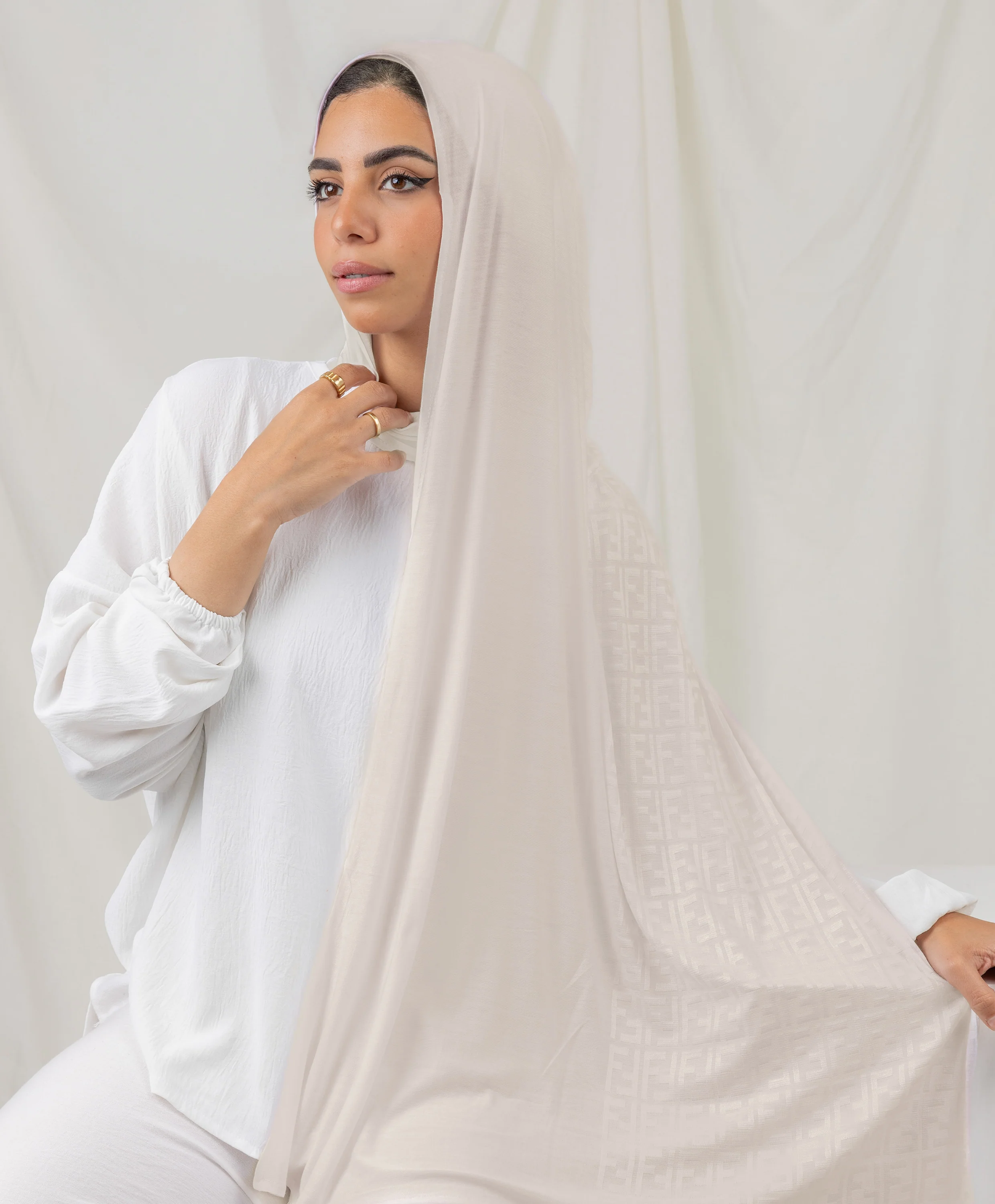 Plain F Lycra Scarf - Image 6