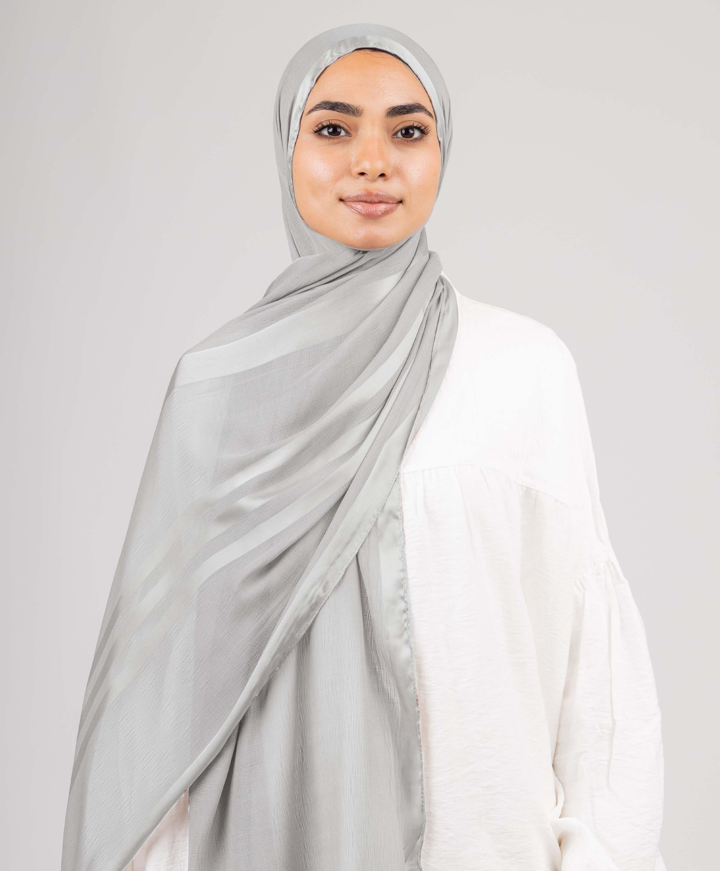 Glowy Crinkle Satin Scarf - Image 8