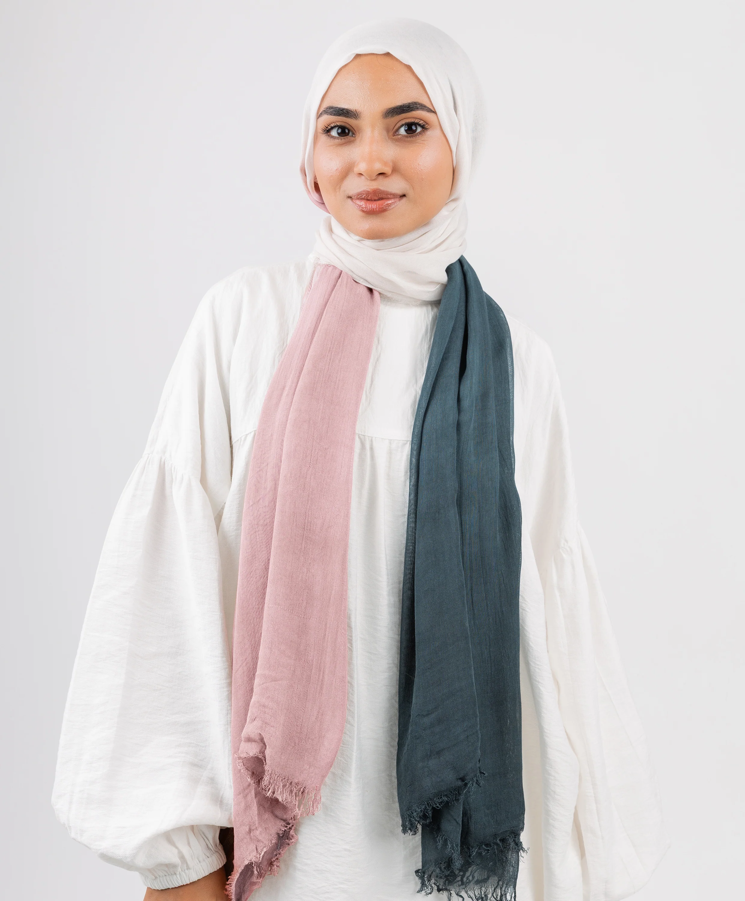 Gradient Cotton Scarf - Image 41