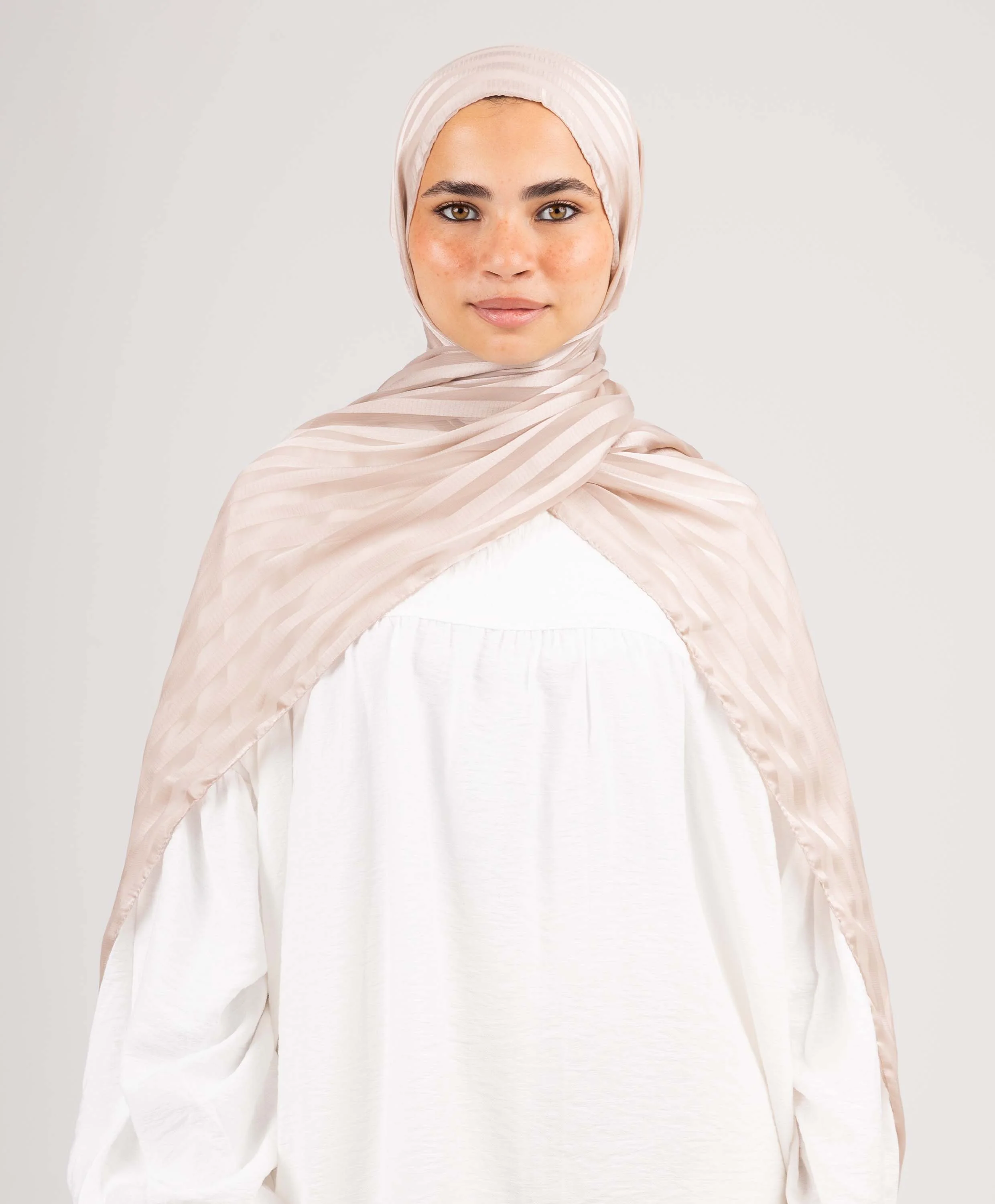 Majestic Satin Chiffon Scarf - Image 13