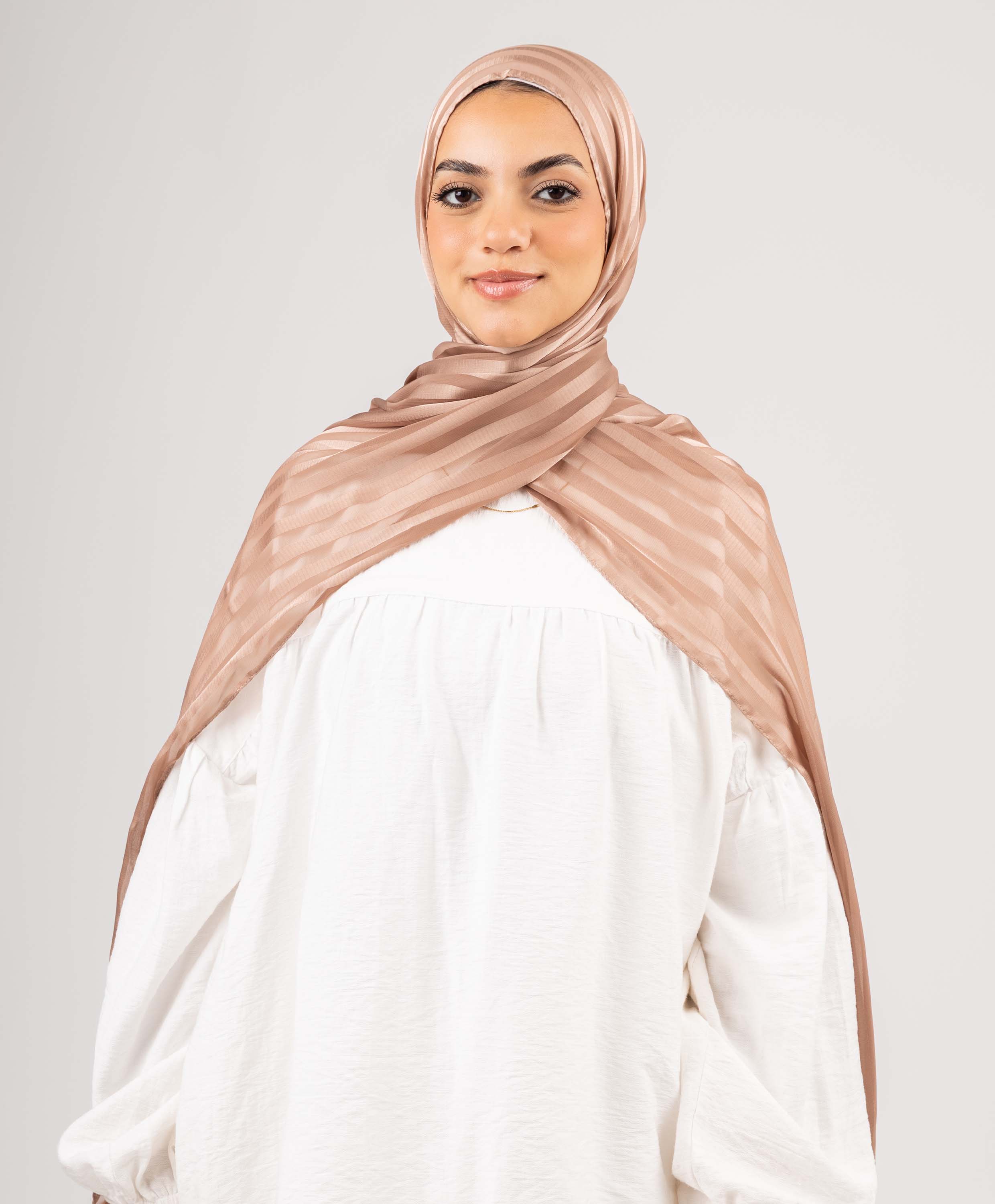 Majestic Satin Chiffon Scarf - Image 15
