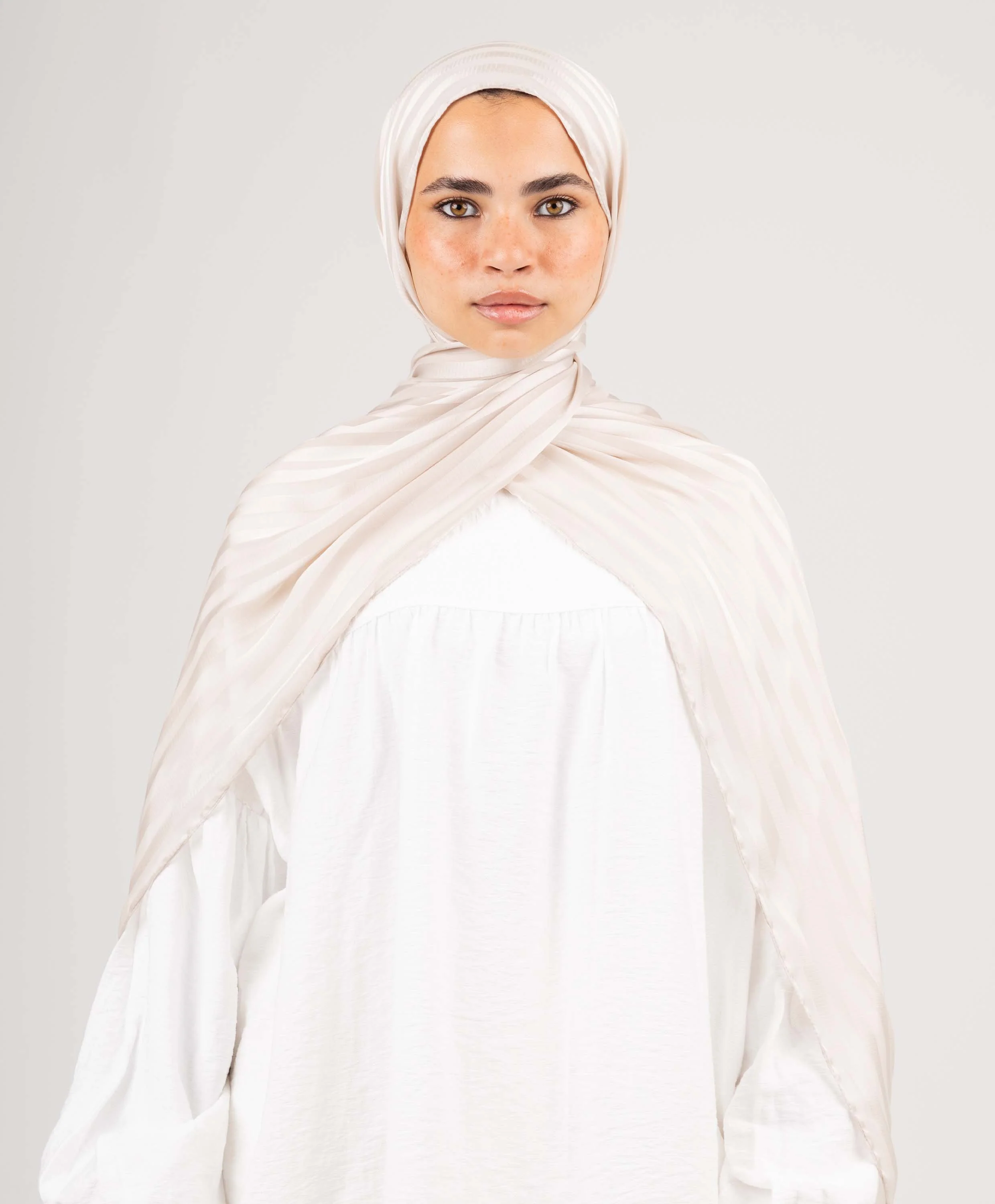 Majestic Satin Chiffon Scarf - Image 17