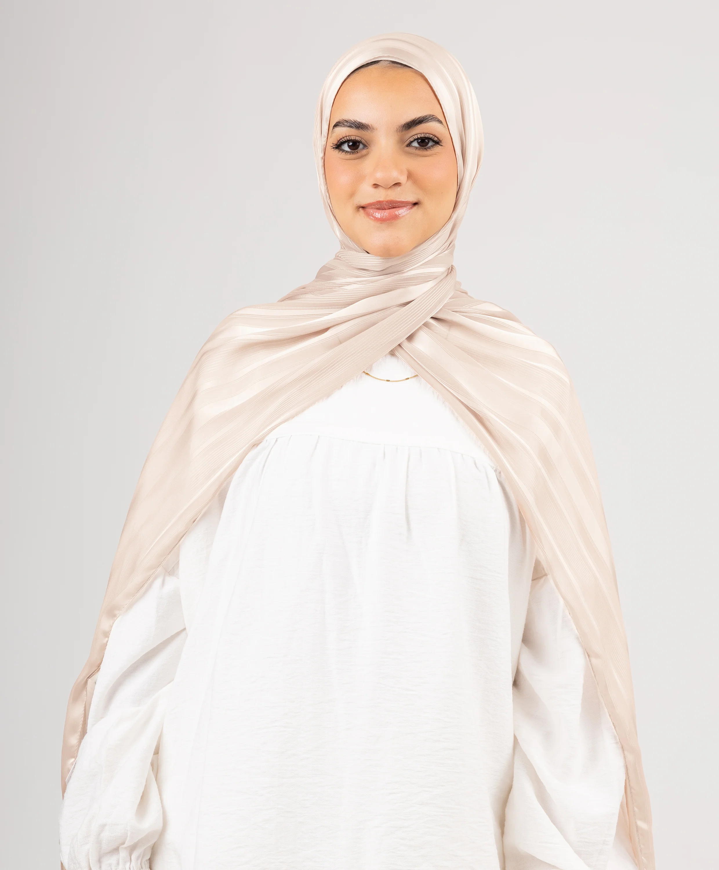 Majestic Satin Chiffon Scarf - Image 18