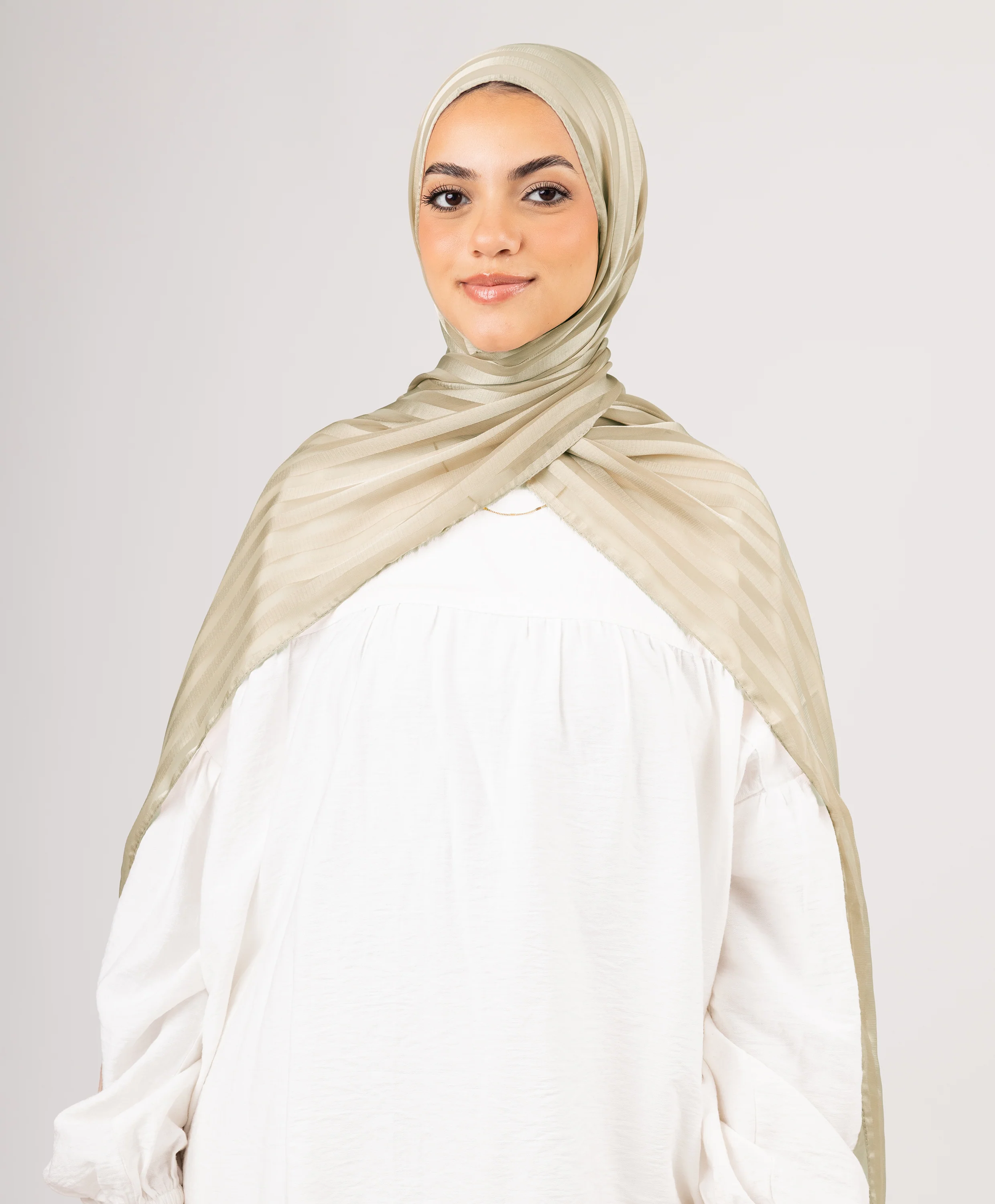 Majestic Satin Chiffon Scarf - Image 20
