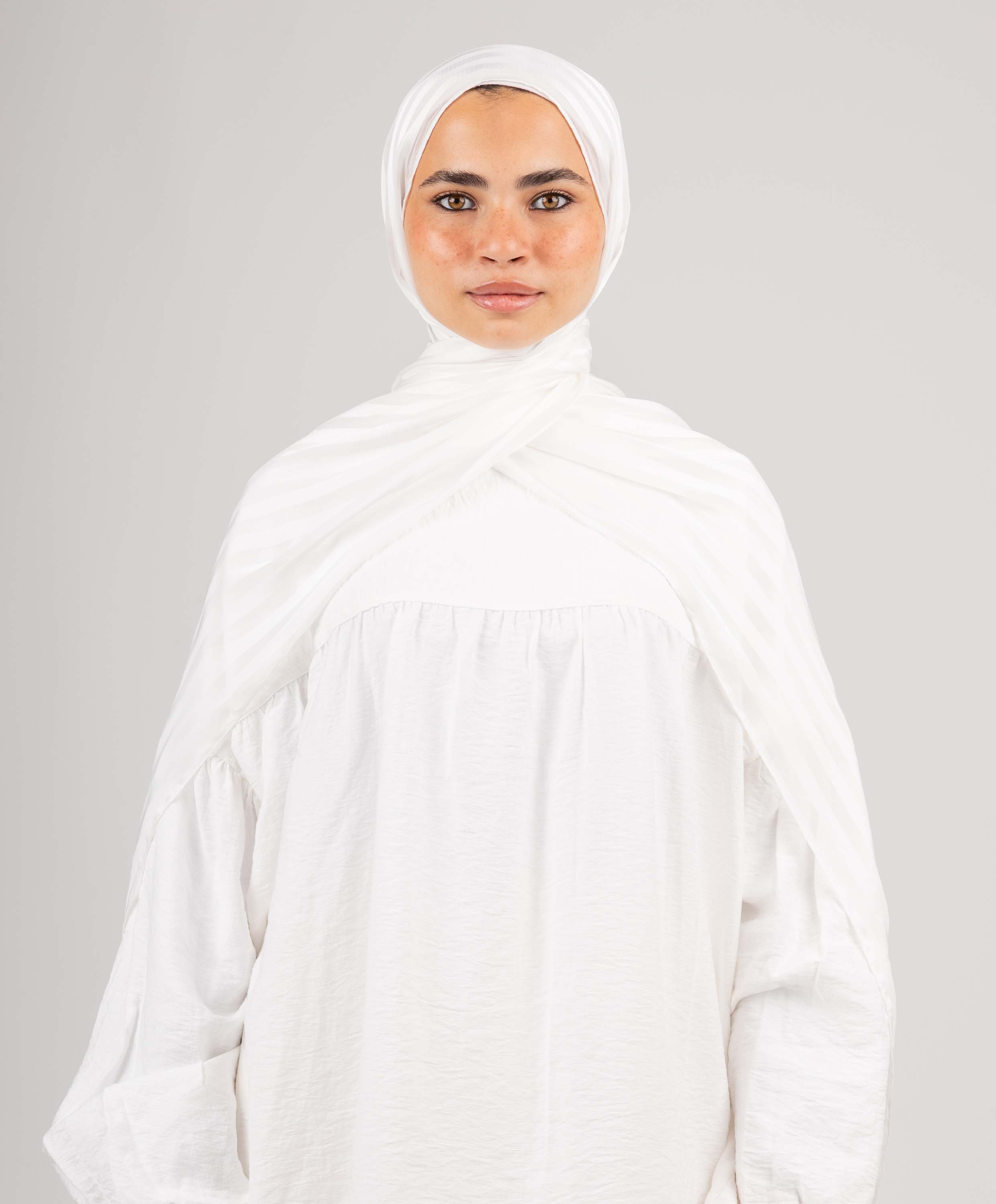 Majestic Satin Chiffon Scarf - Image 4