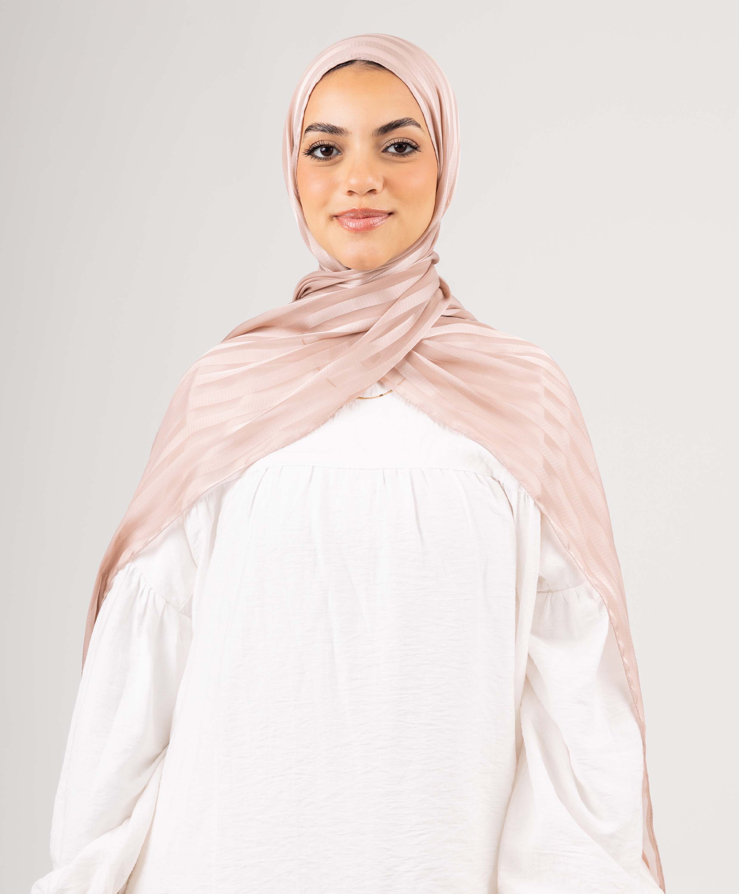 Majestic Satin Chiffon Scarf - Image 7