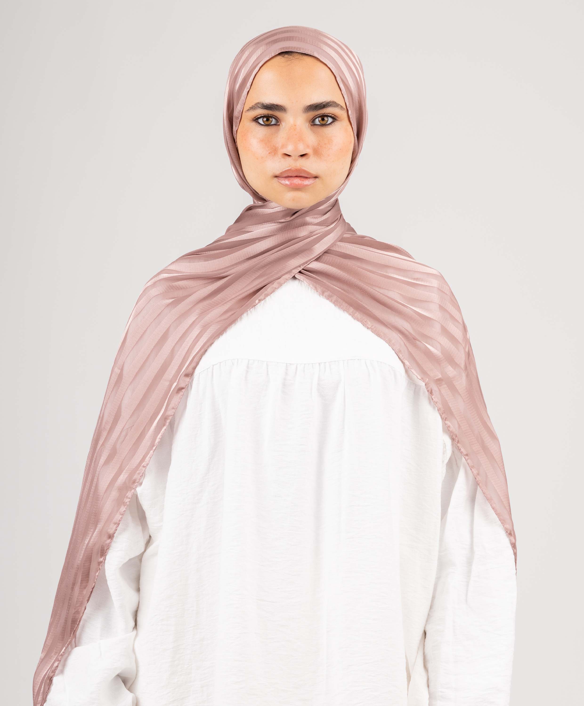 Majestic Satin Chiffon Scarf - Image 8