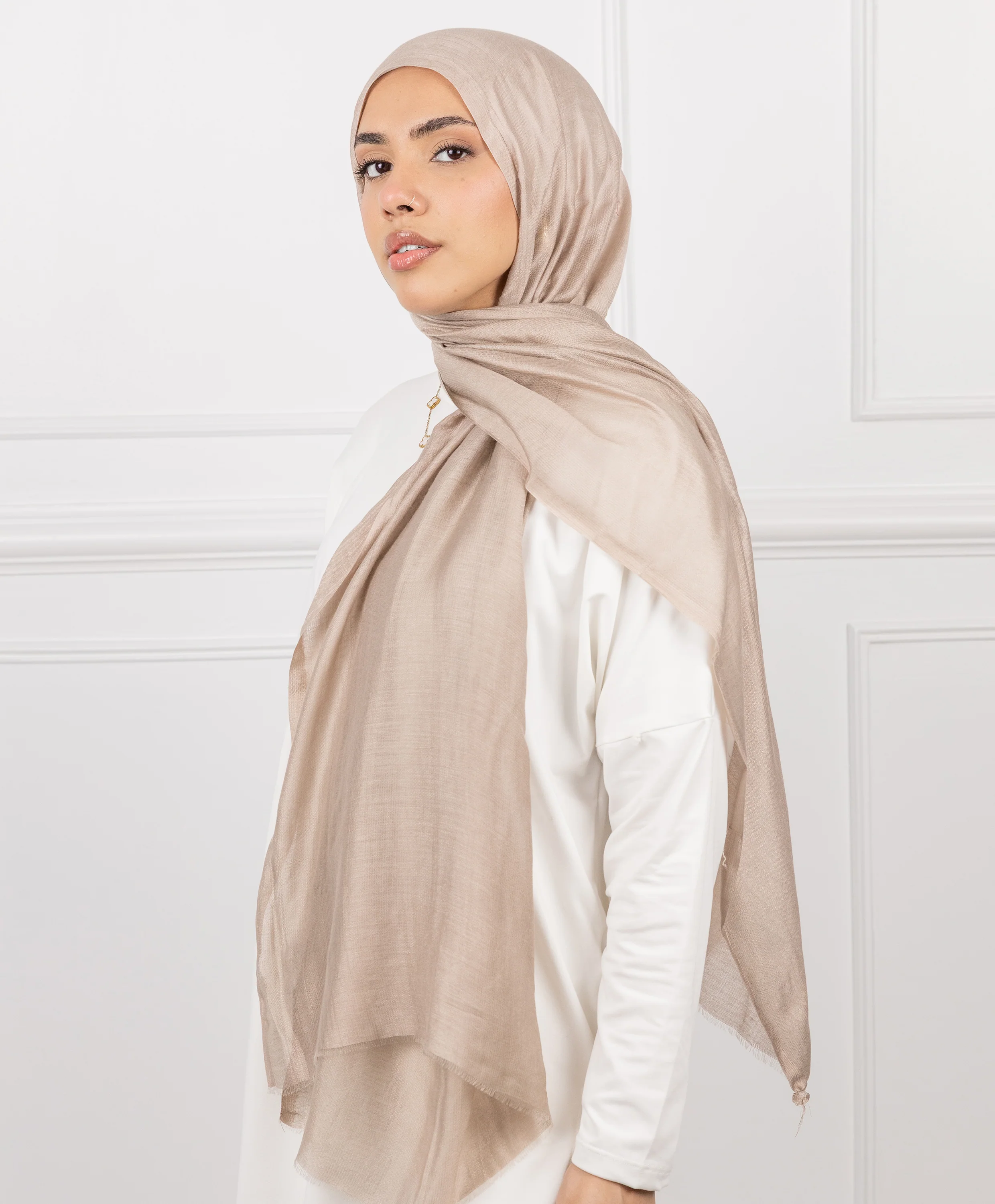 Plain Cotton Scarf - Image 11