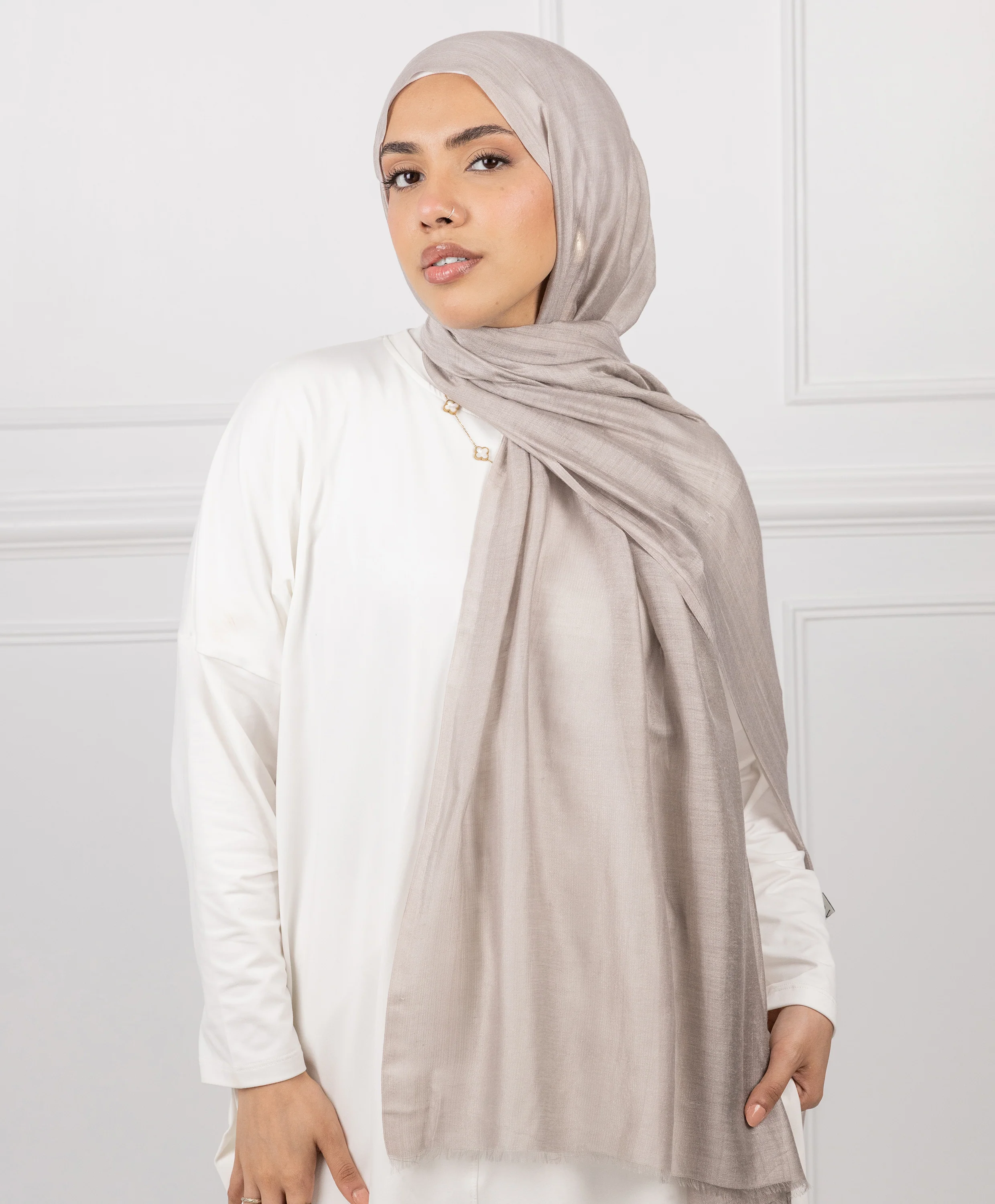 Plain Cotton Scarf - Image 9