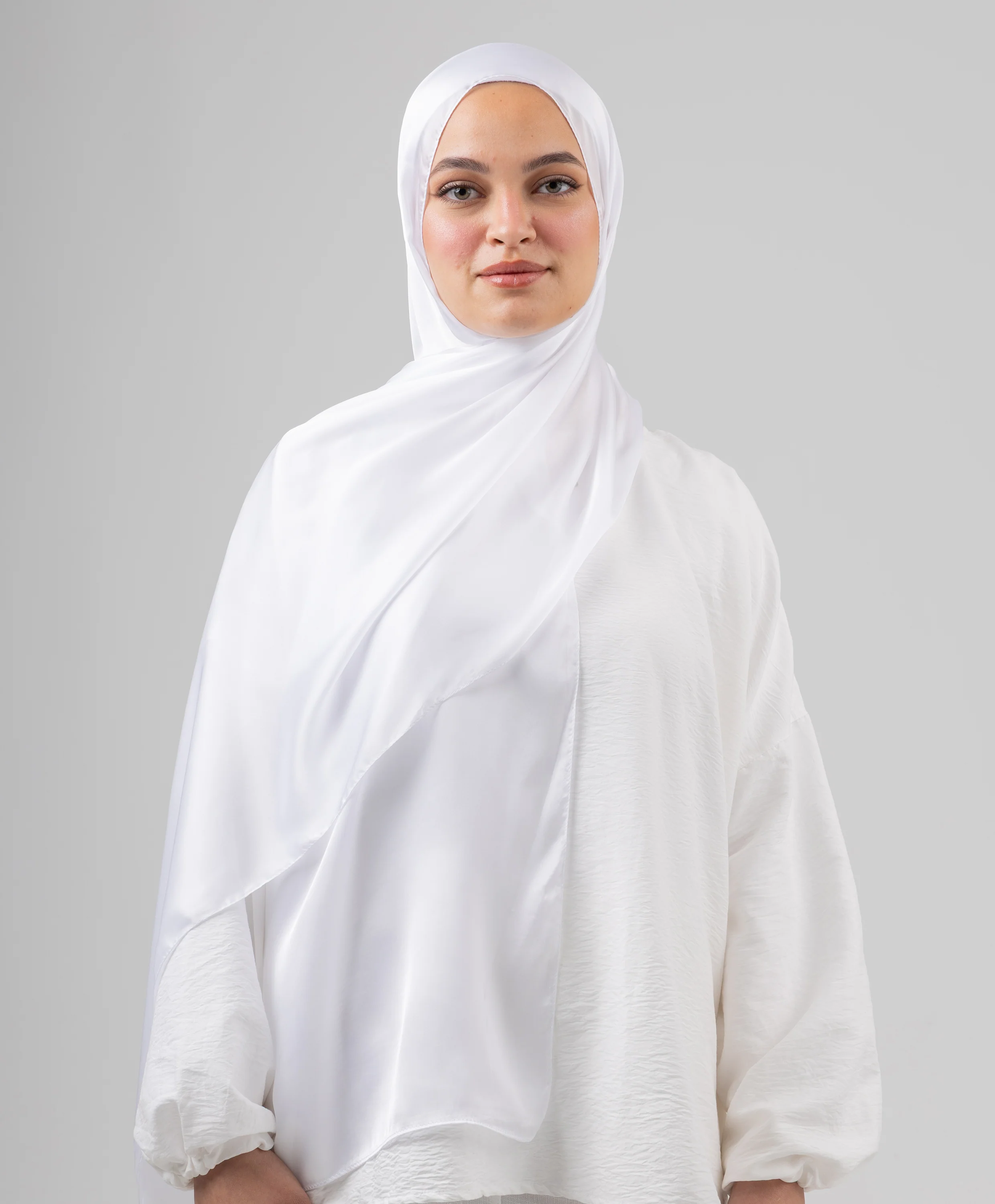 Plain Silk Scarf - Image 3