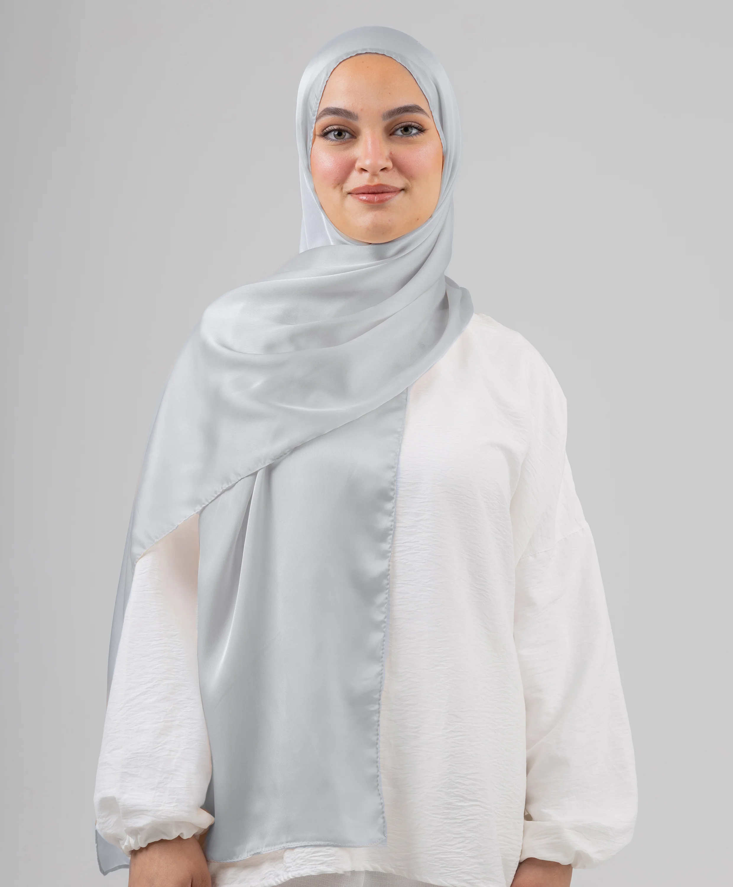 Plain Silk Scarf - Image 7