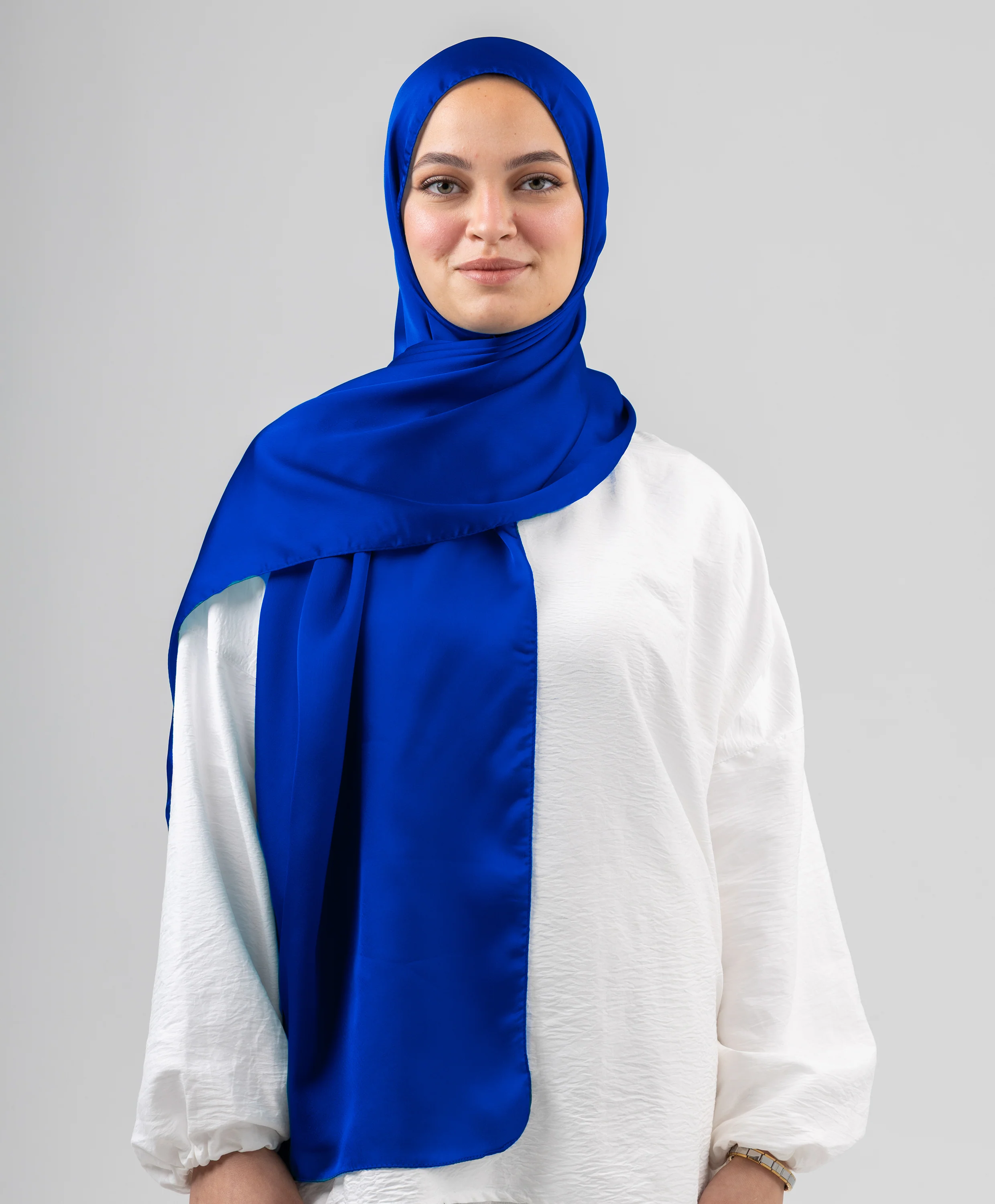 Plain Silk Scarf - Image 8