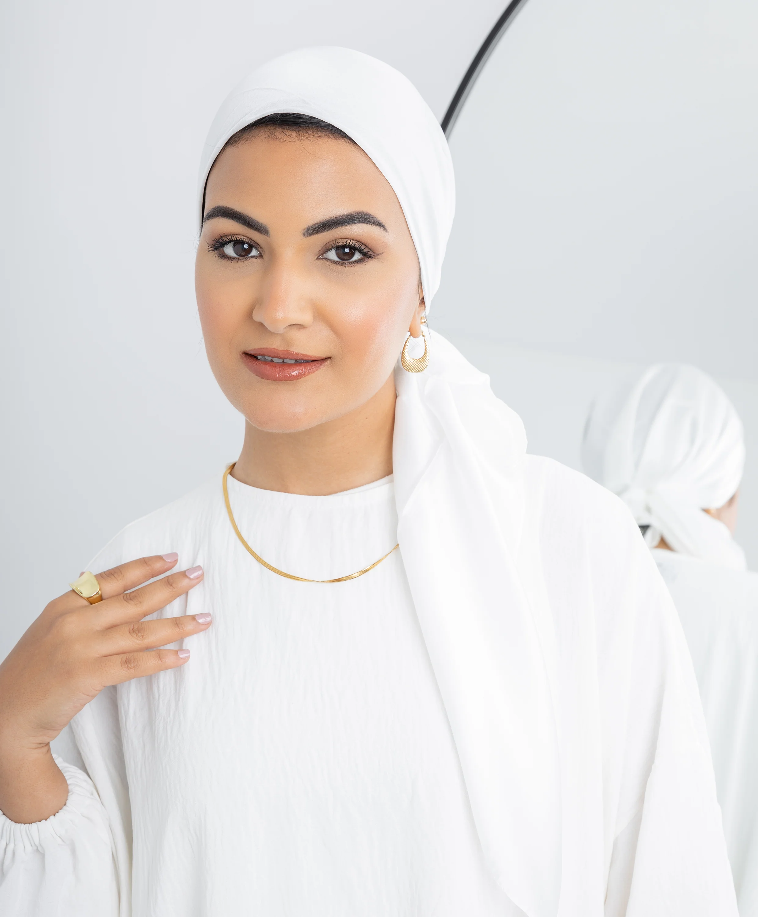 Plain Silk Square Scarf - Image 3