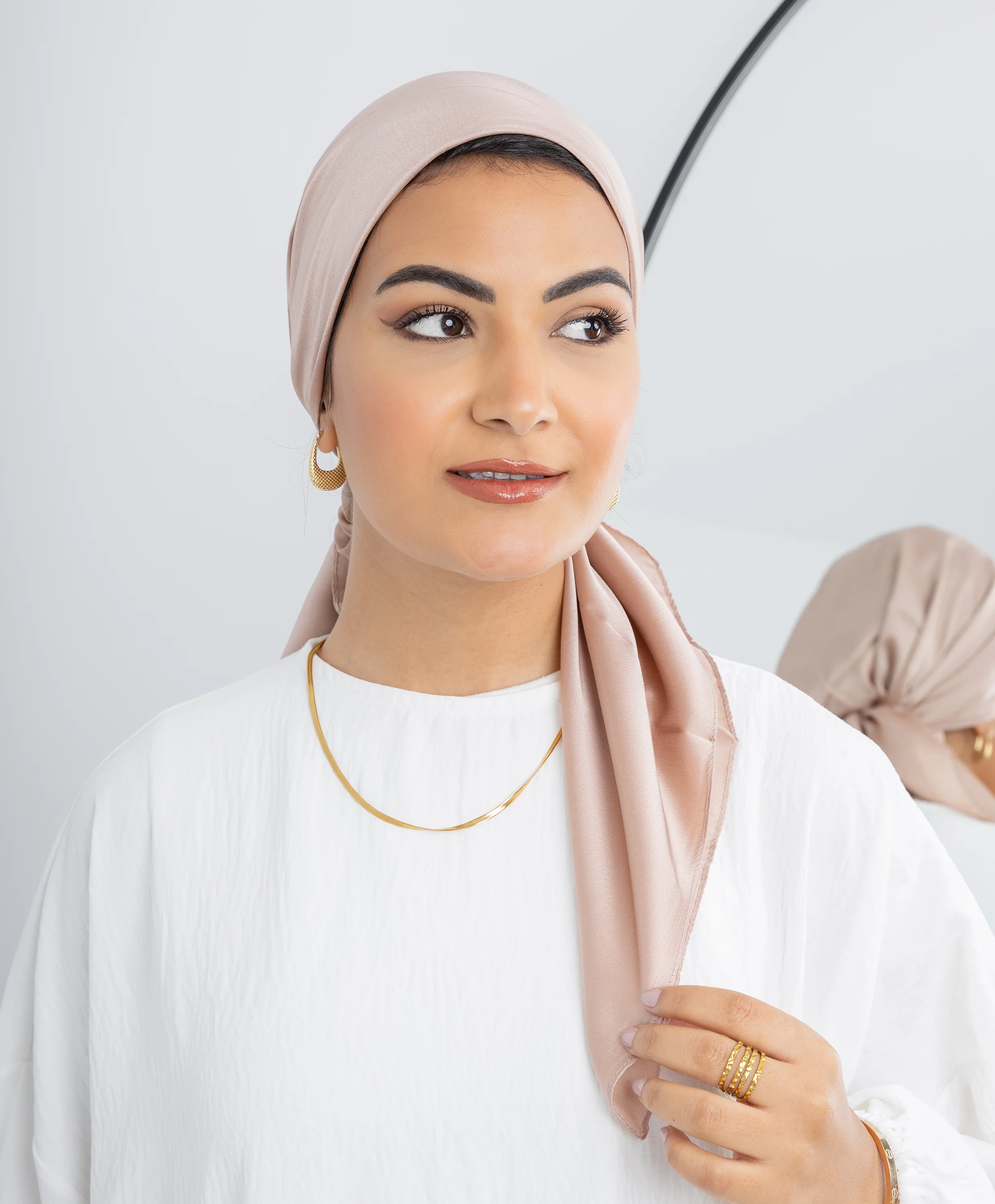 Plain Silk Square Scarf - Image 4