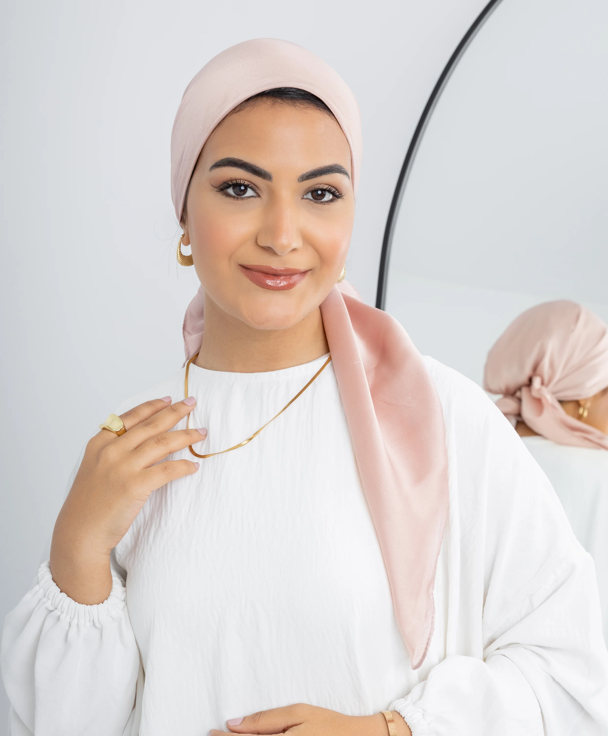 Plain Silk Square Scarf - Image 5