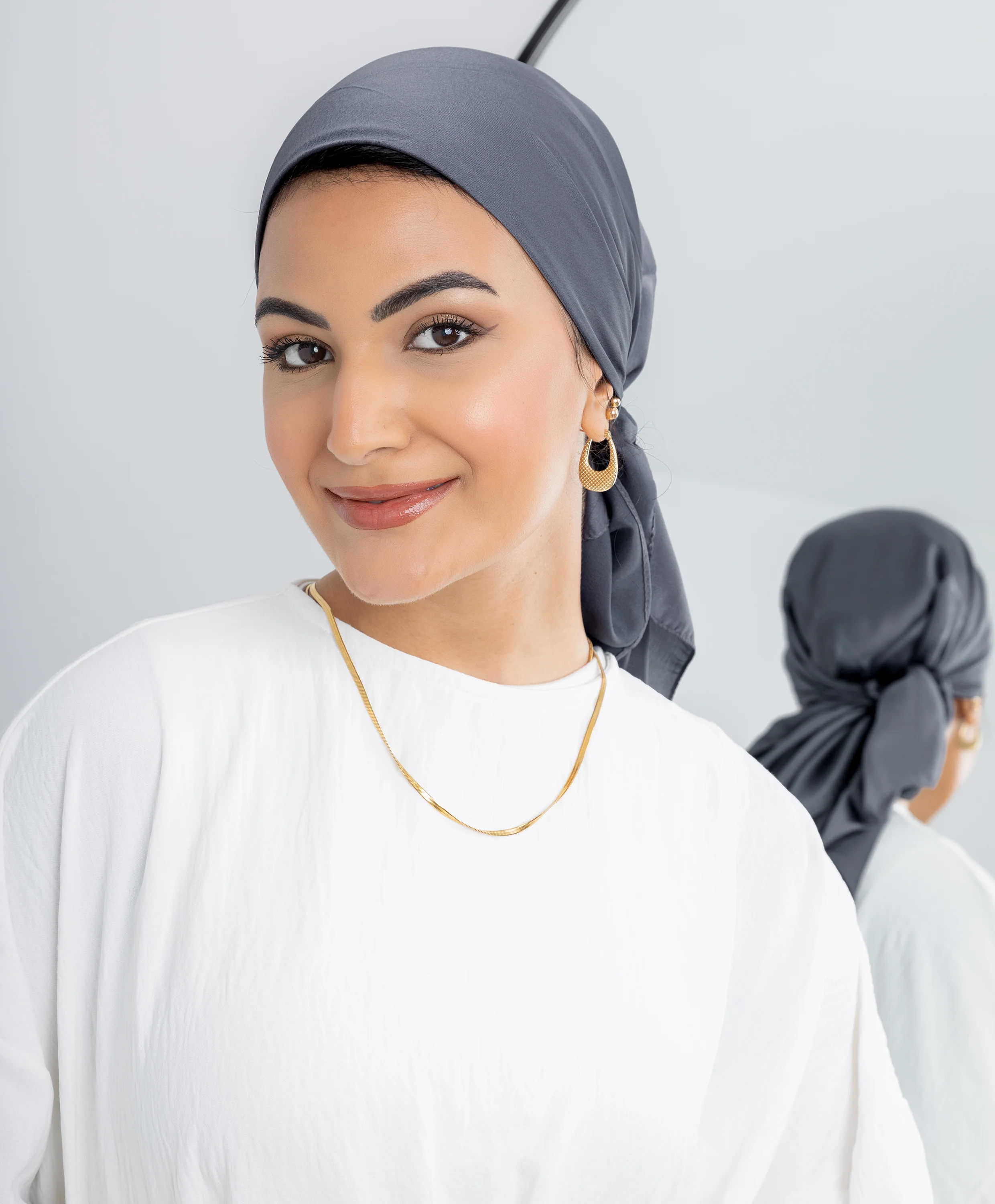 Plain Silk Square Scarf - Image 7