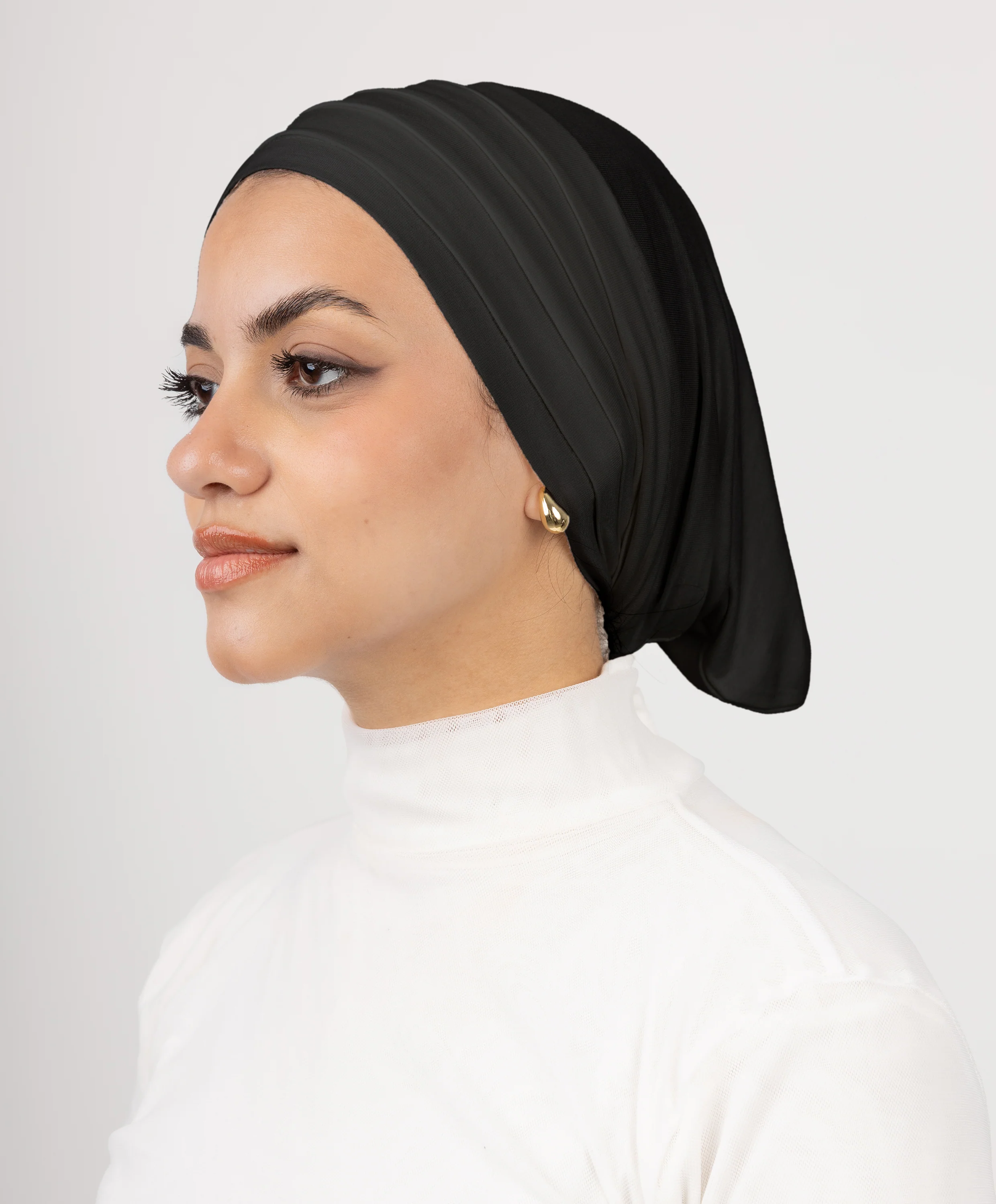 Pleated Cotton Lycra Underscarf - Image 7