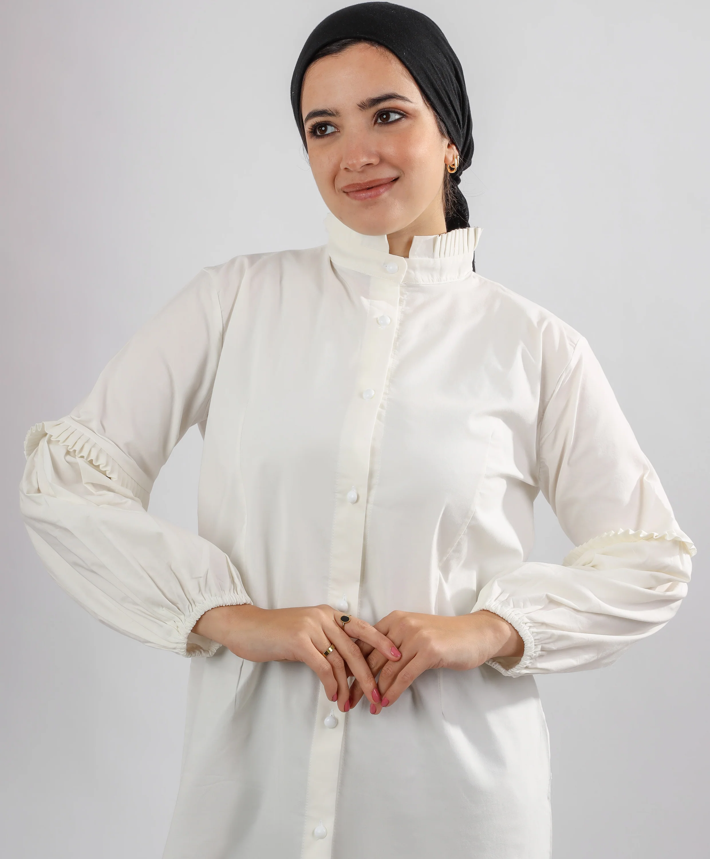 Pleated Puffed Chemise - Image 4