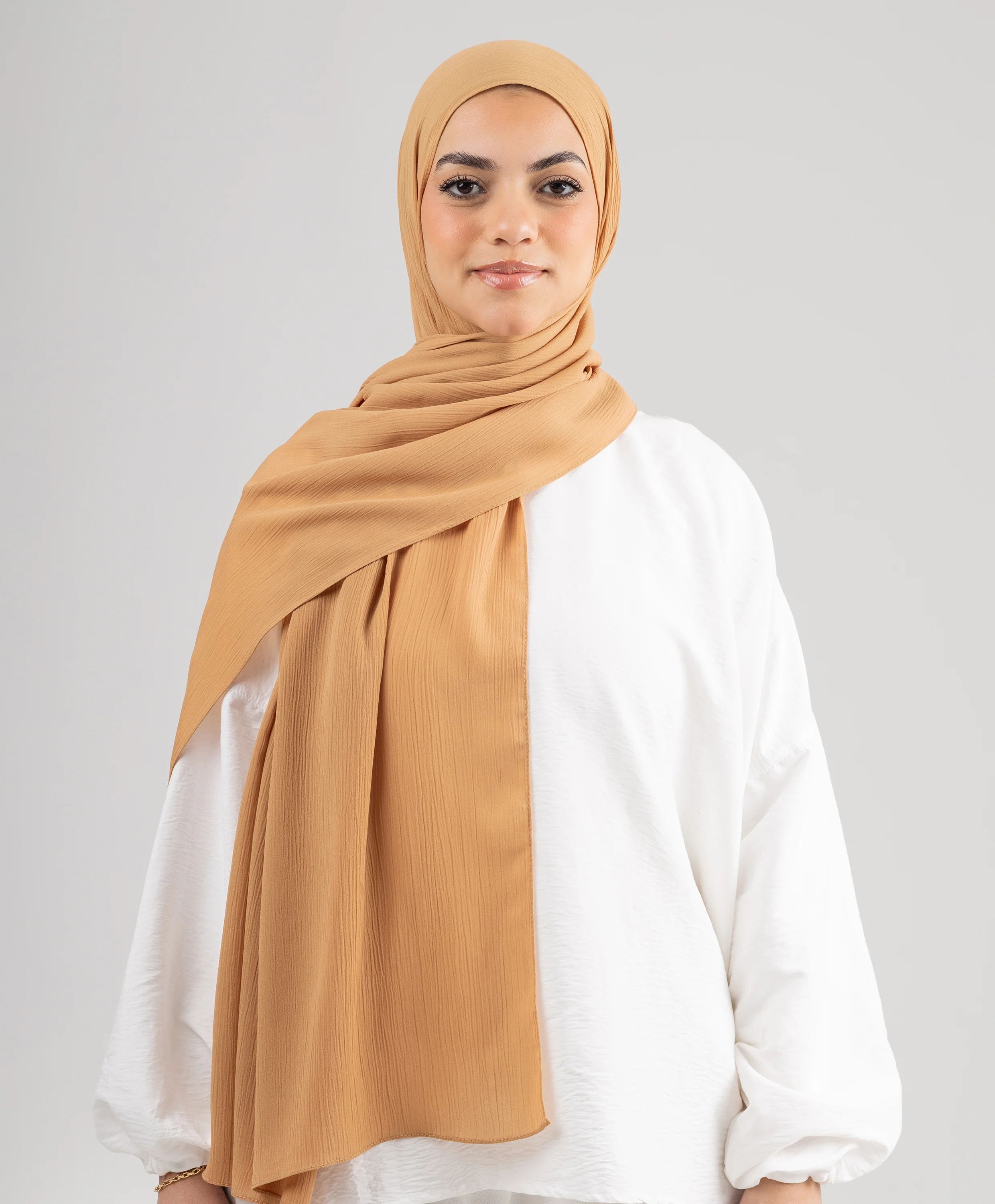 Pure Chiffon Crinkle Scarf - Image 10