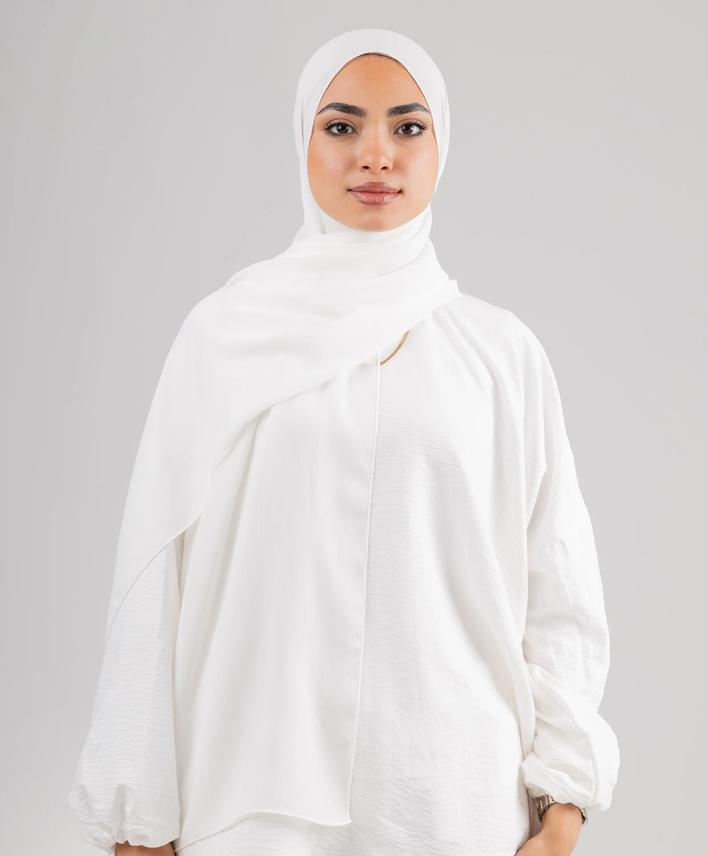 Pure Chiffon Crinkle Scarf - Image 3