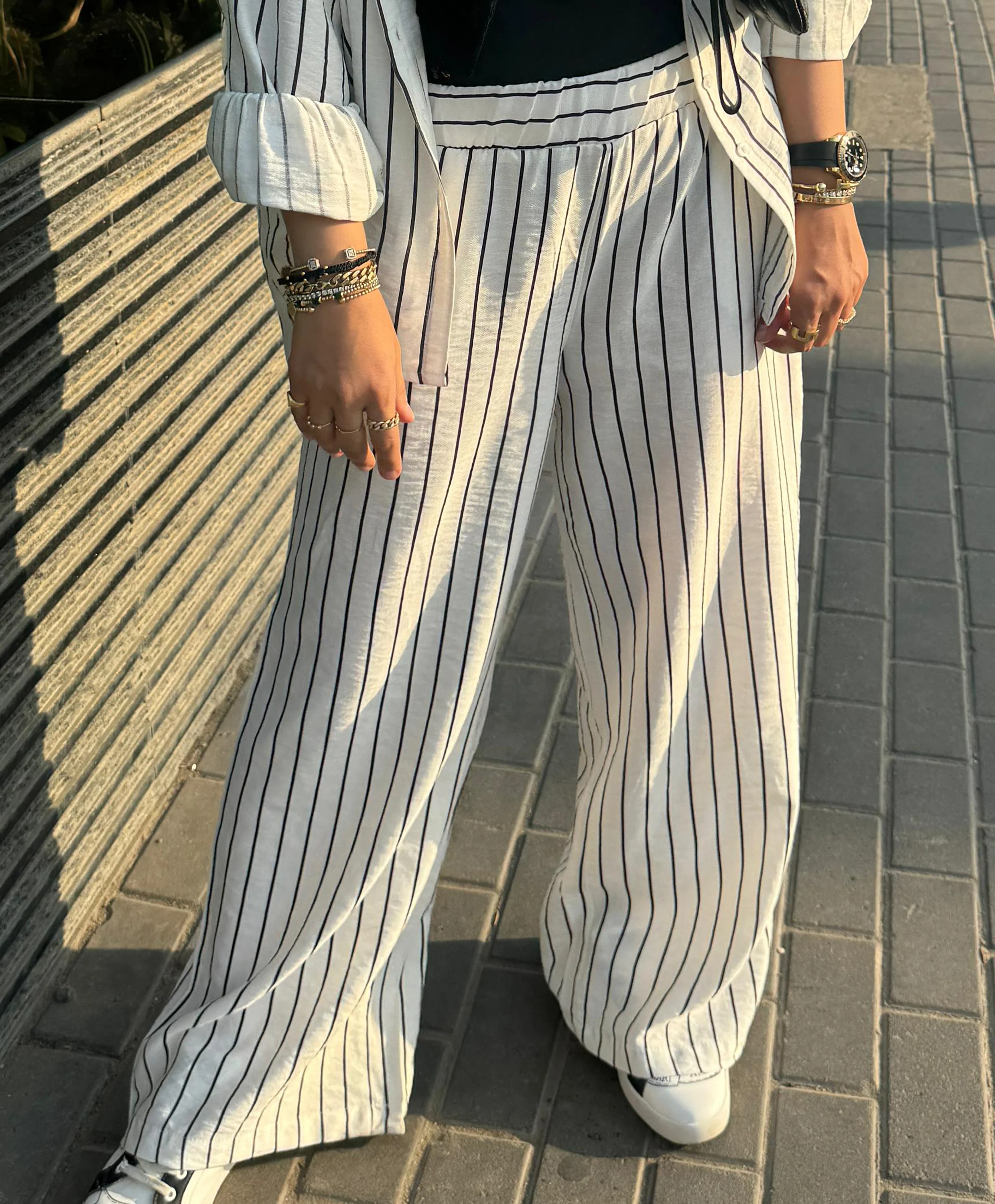 Striped Linen Pants - Image 7
