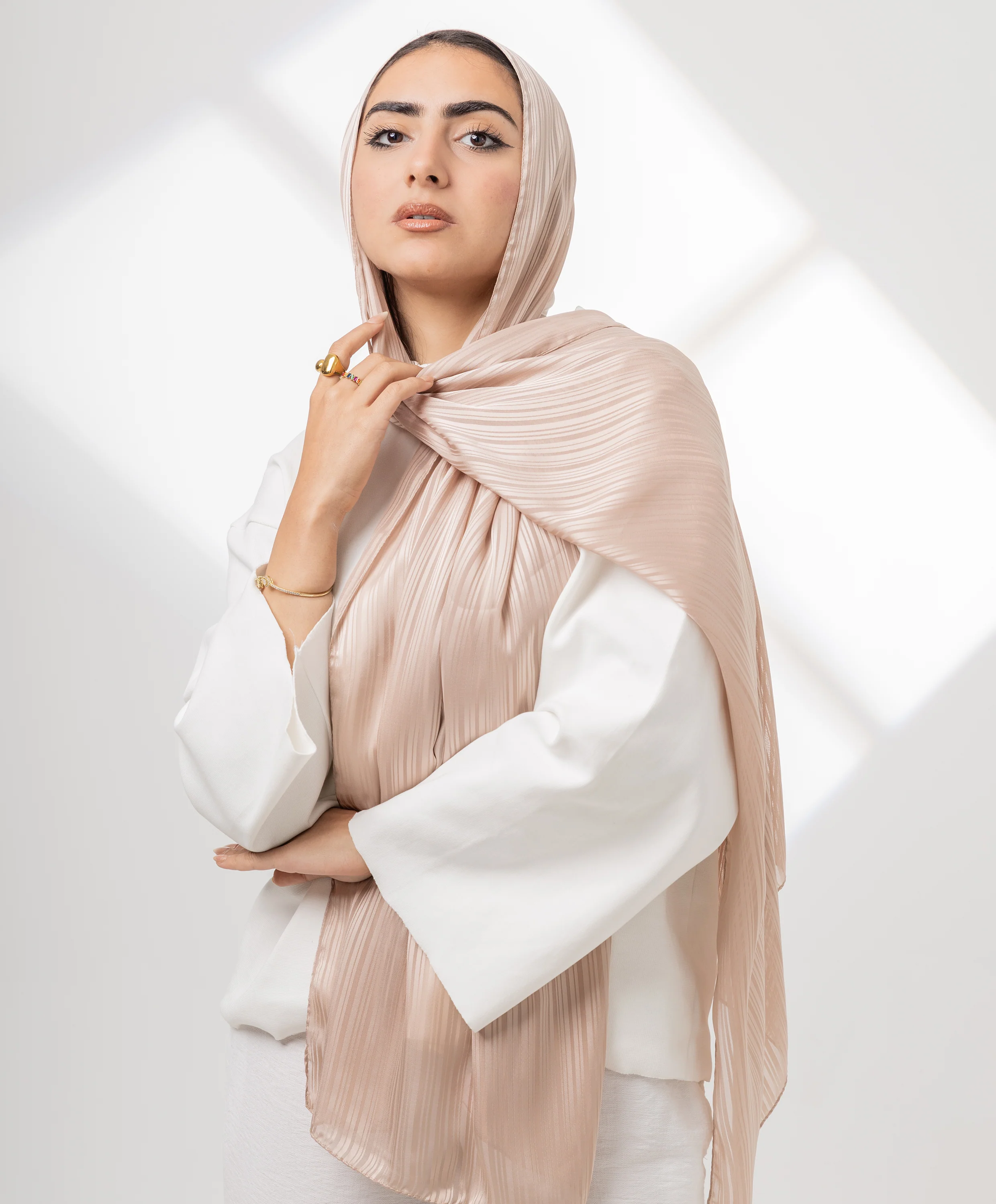 Whisper Satin Chiffon Scarf - Image 10