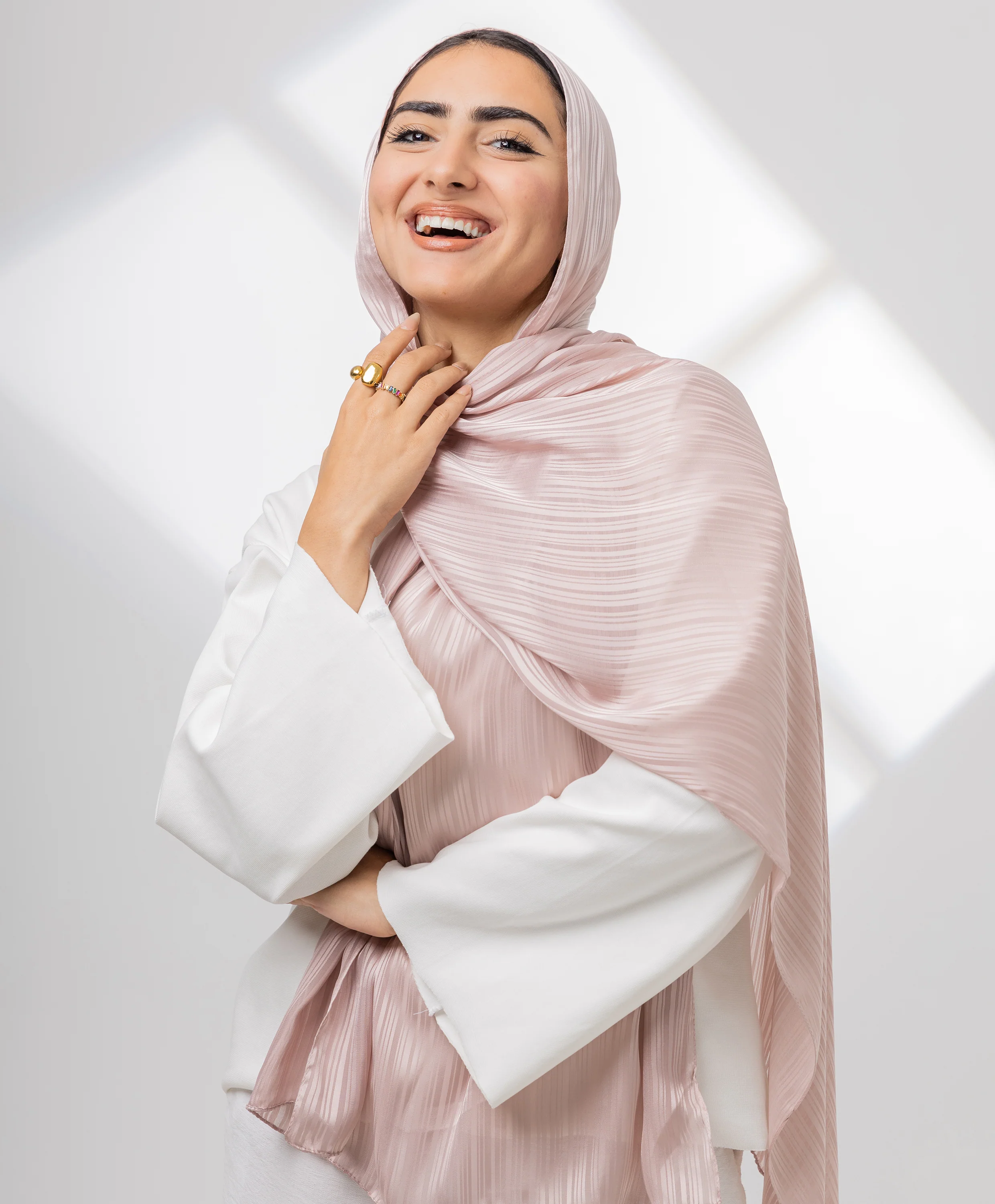 Whisper Satin Chiffon Scarf - Image 11