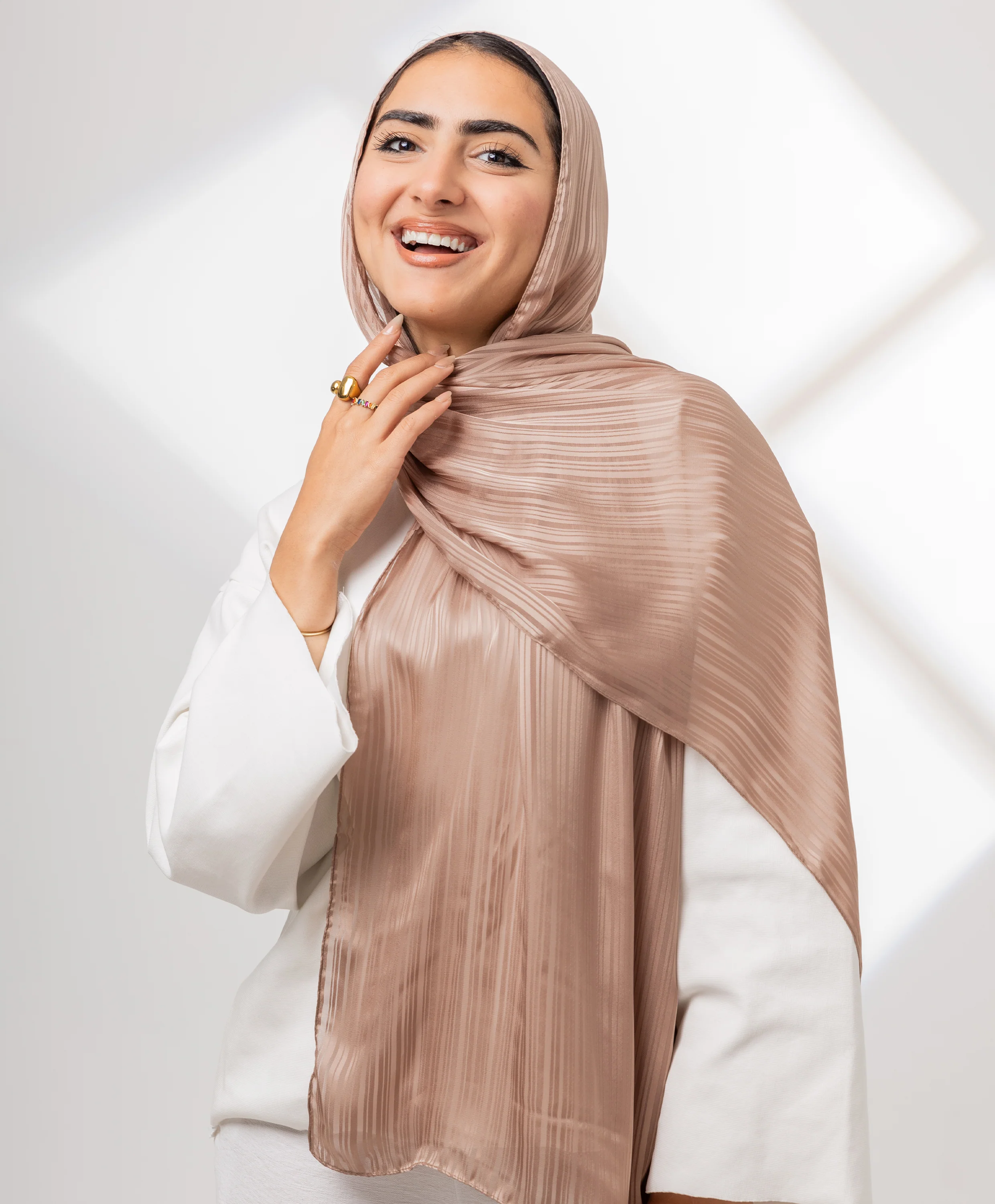 Whisper Satin Chiffon Scarf - Image 12