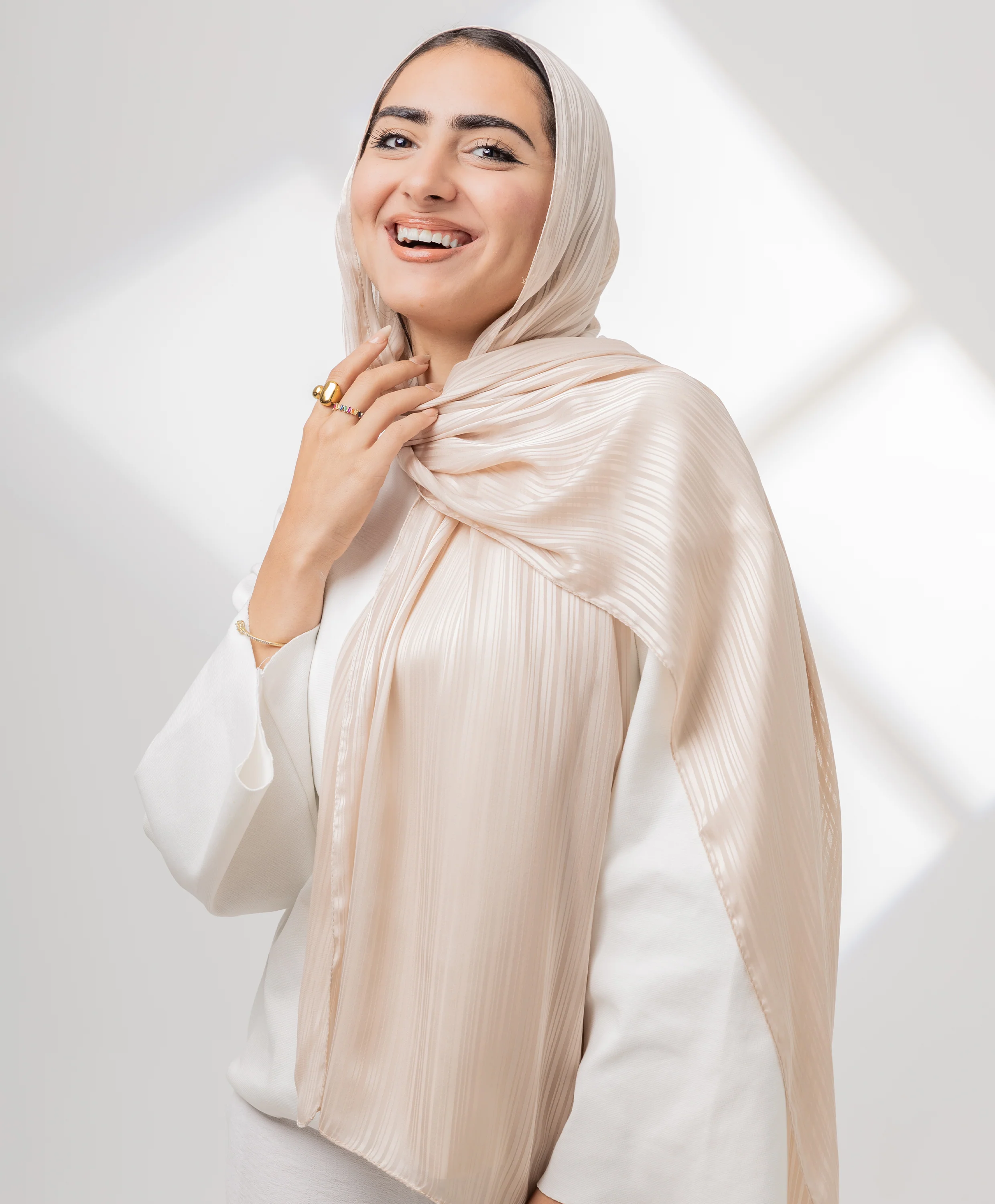Whisper Satin Chiffon Scarf - Image 14