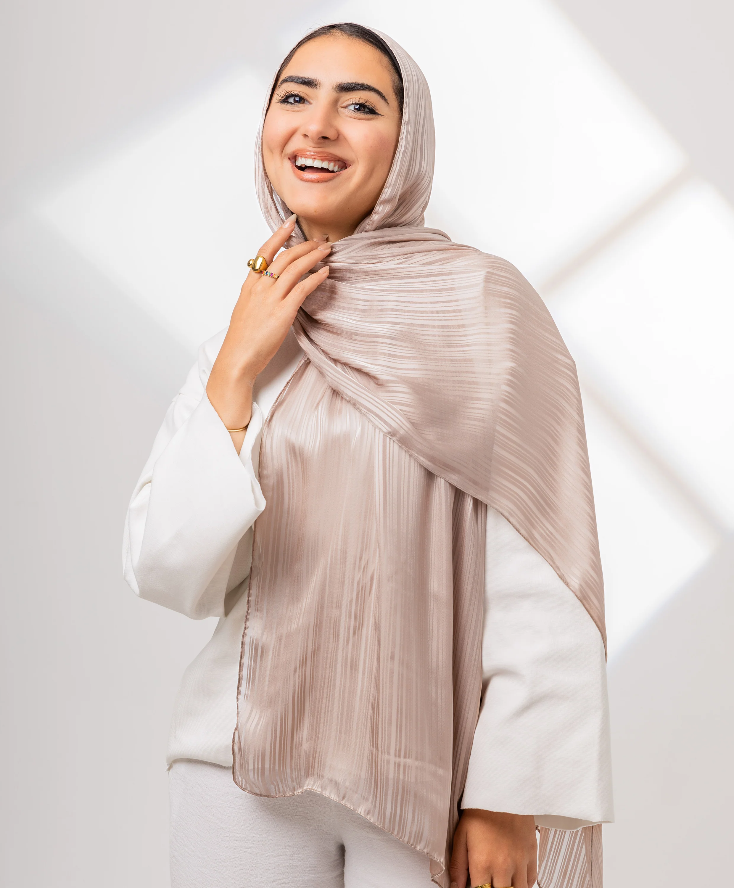 Whisper Satin Chiffon Scarf - Image 16