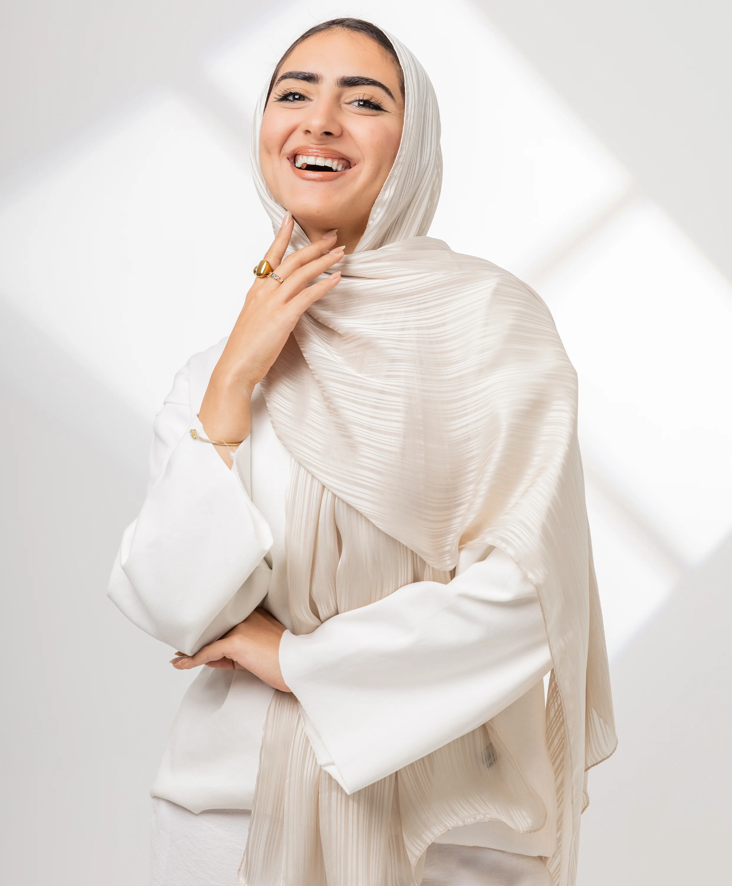 Whisper Satin Chiffon Scarf - Image 17