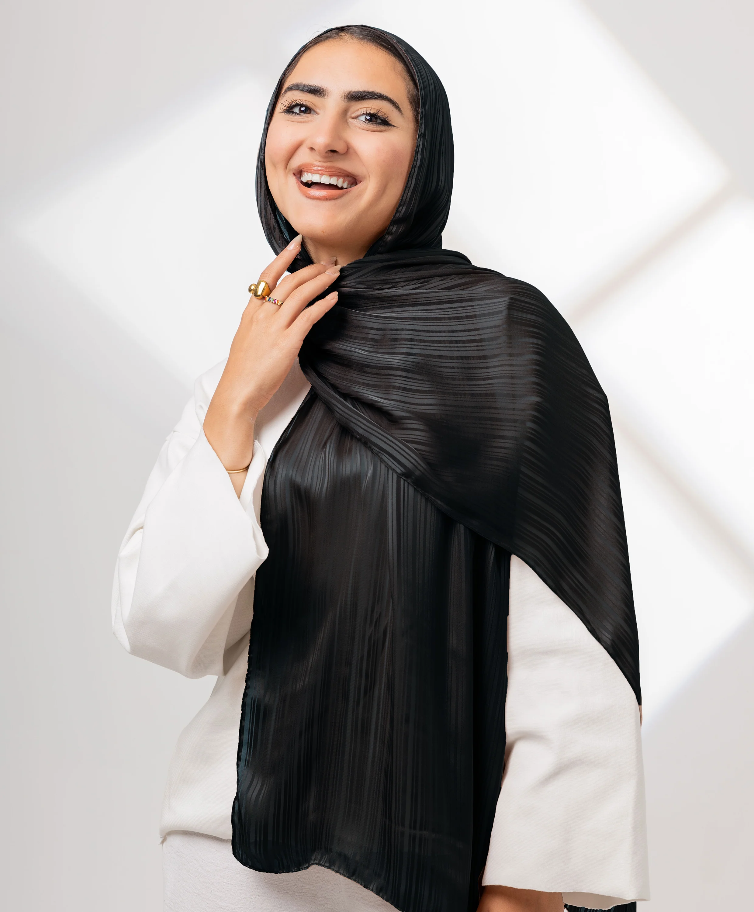 Whisper Satin Chiffon Scarf - Image 19