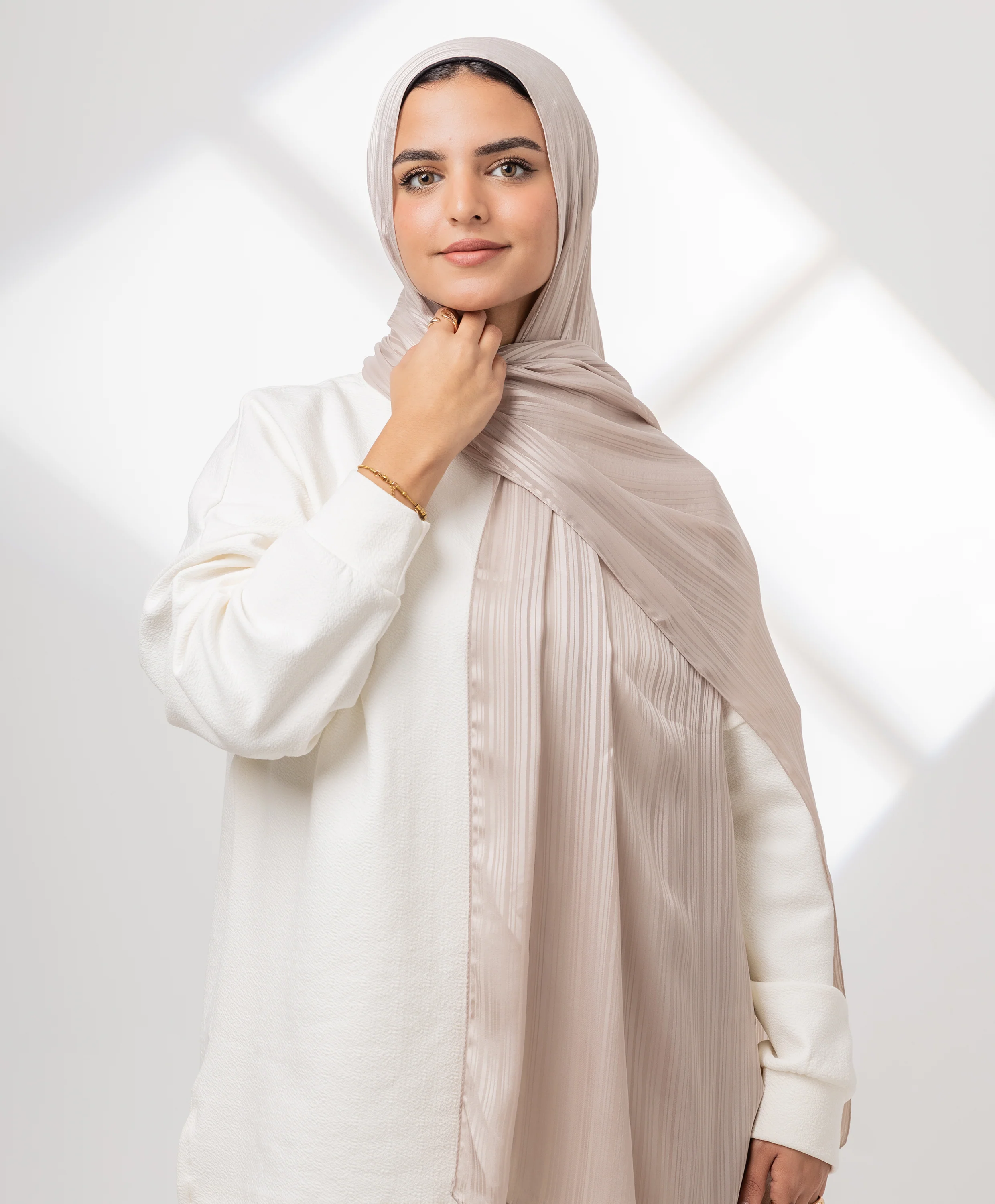 Whisper Satin Chiffon Scarf - Image 5