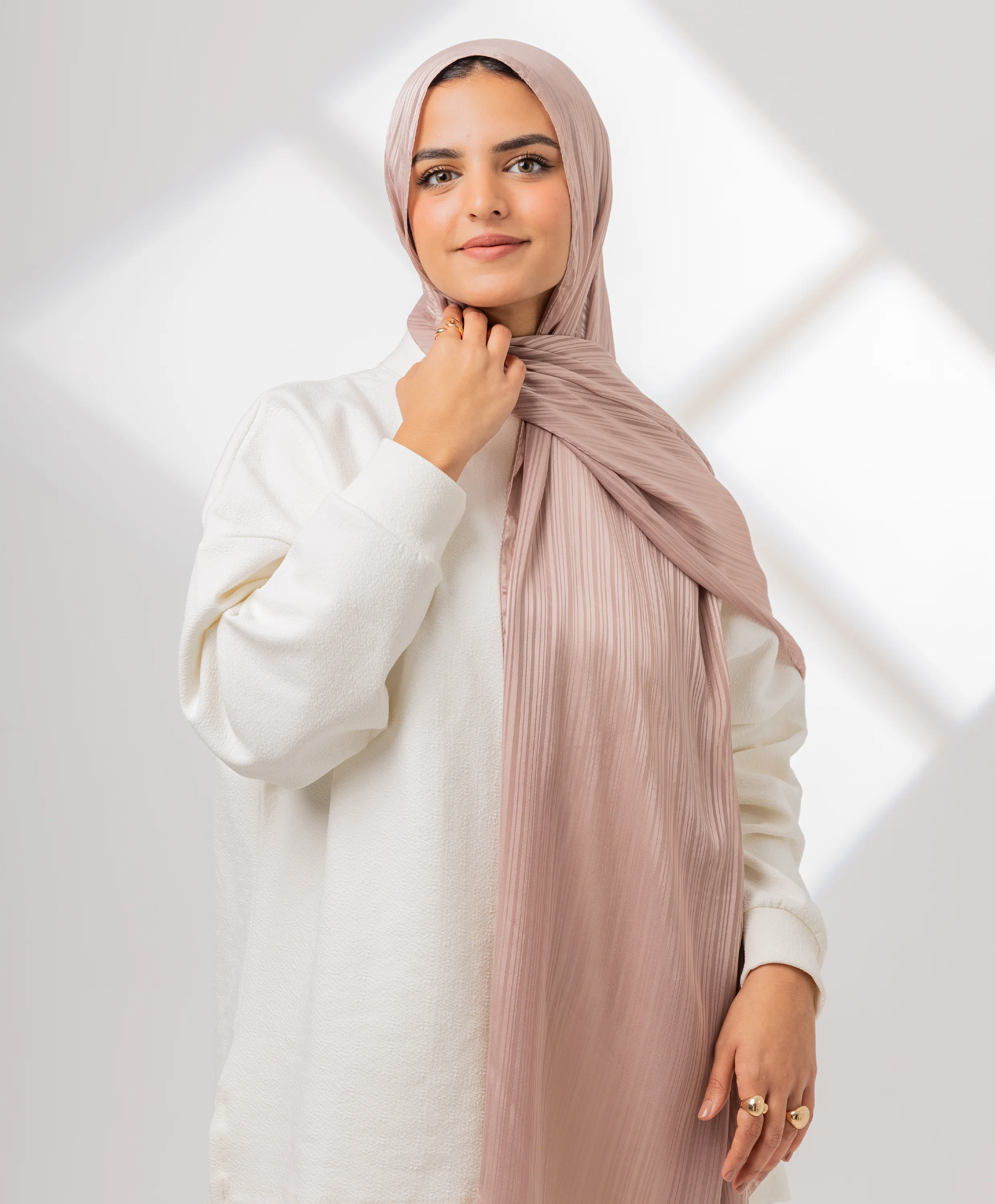 Whisper Satin Chiffon Scarf - Image 6