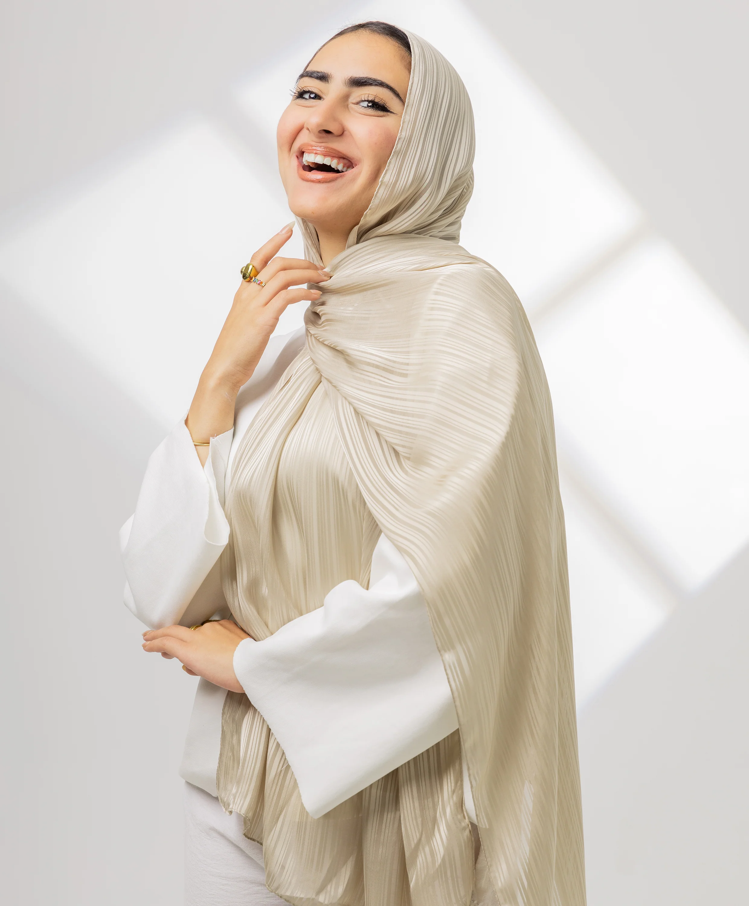 Whisper Satin Chiffon Scarf - Image 9